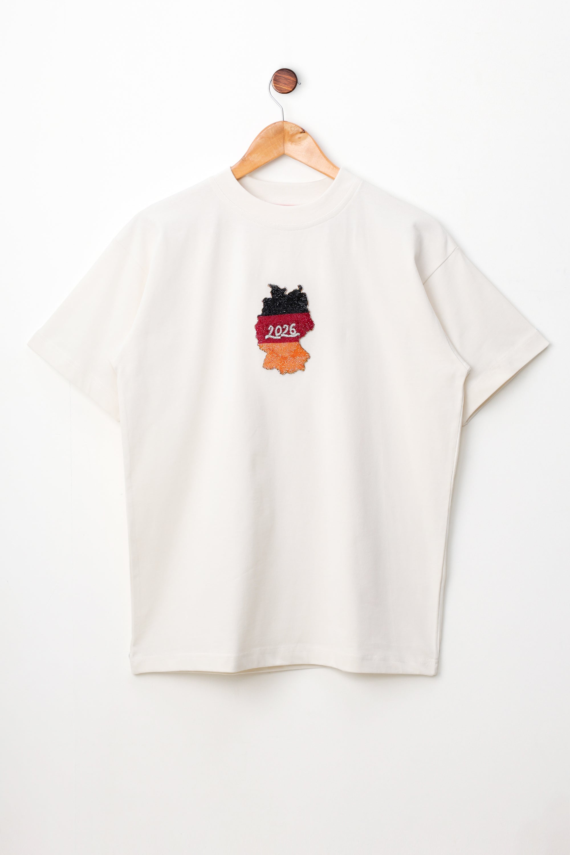"Le Germany 2026" hand embroidered T-Shirt