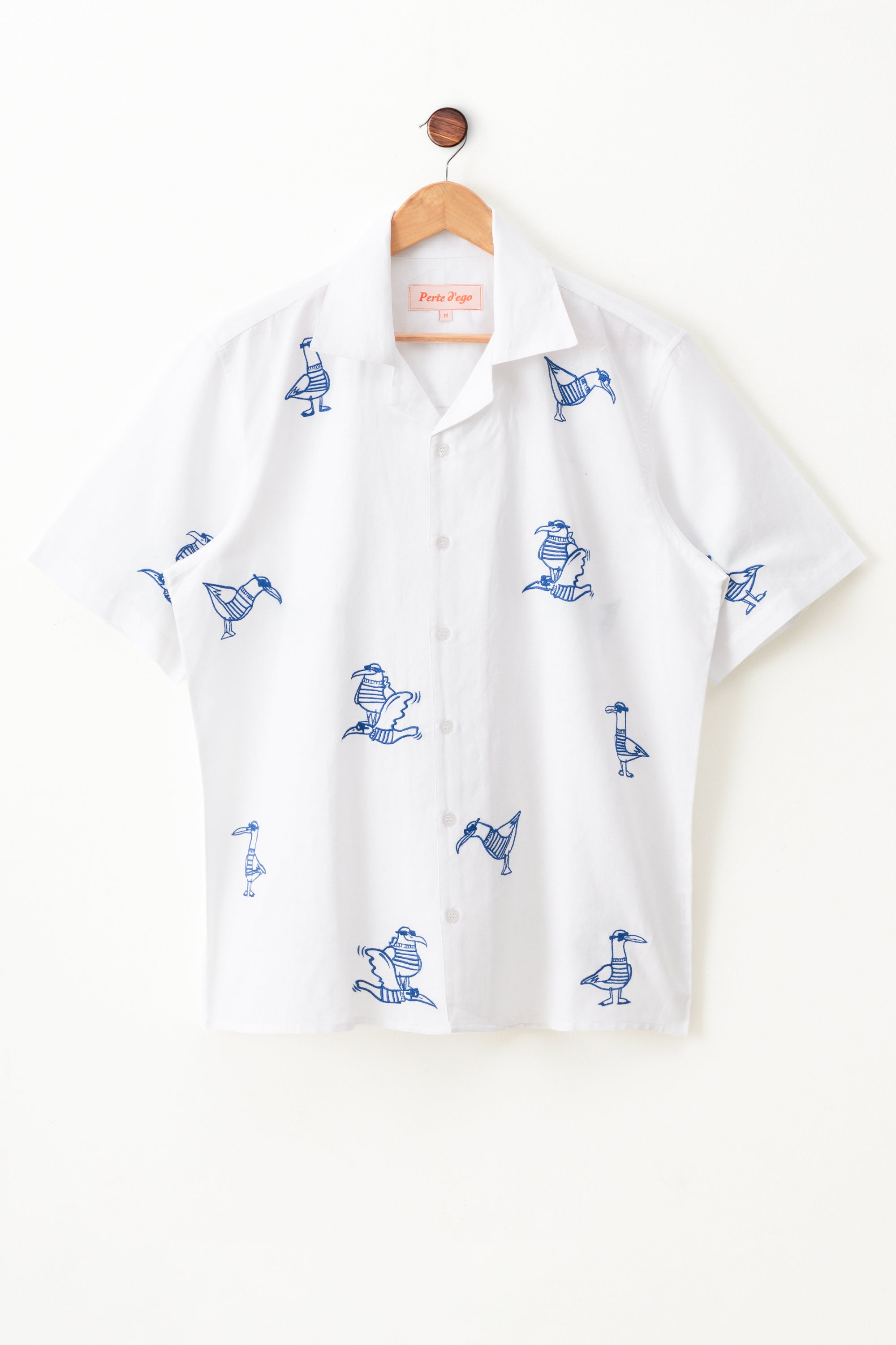 "Seabird Club" embroidered Shirt