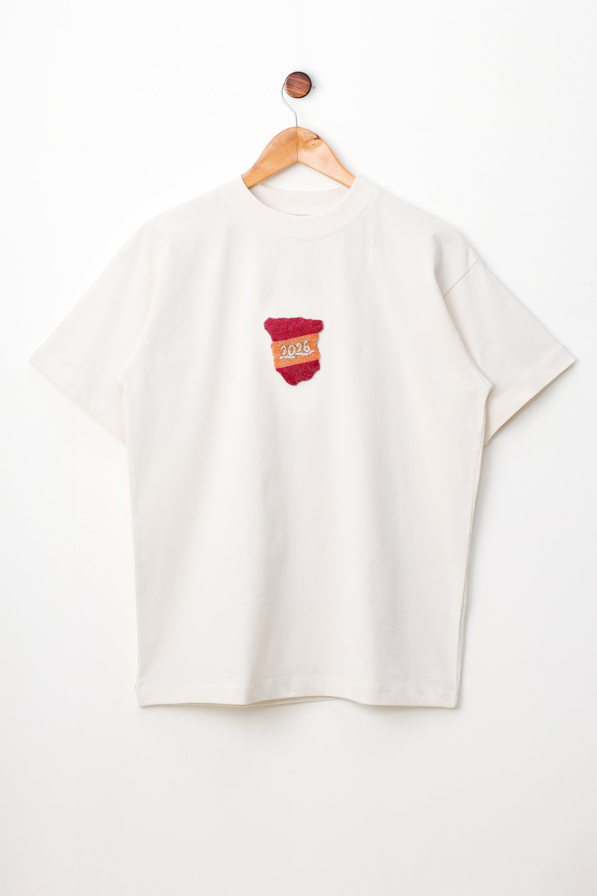 "Le Spain 2026" hand embroidered T-Shirt