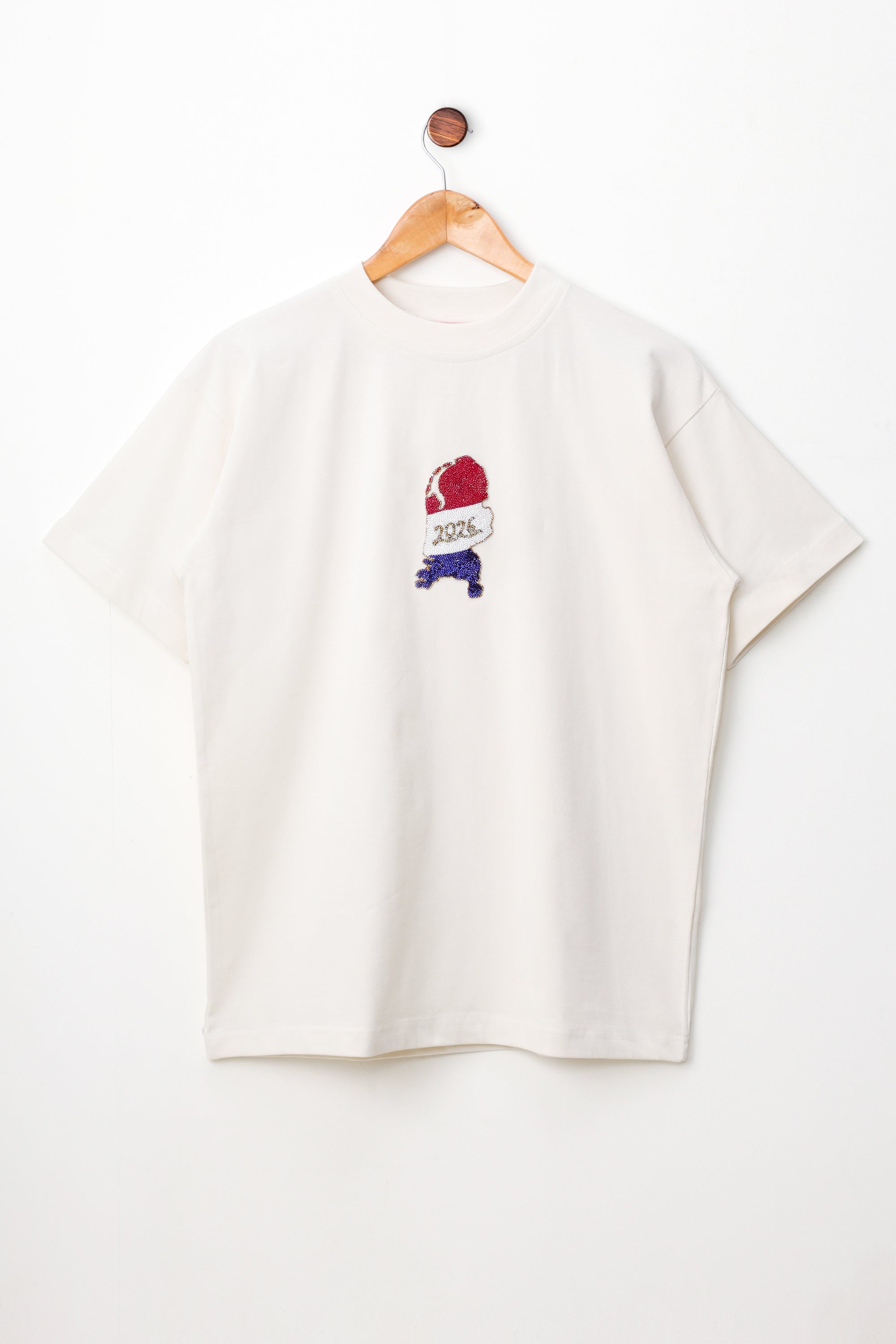 "Le Netherlands 2026" hand embroidered T-Shirt