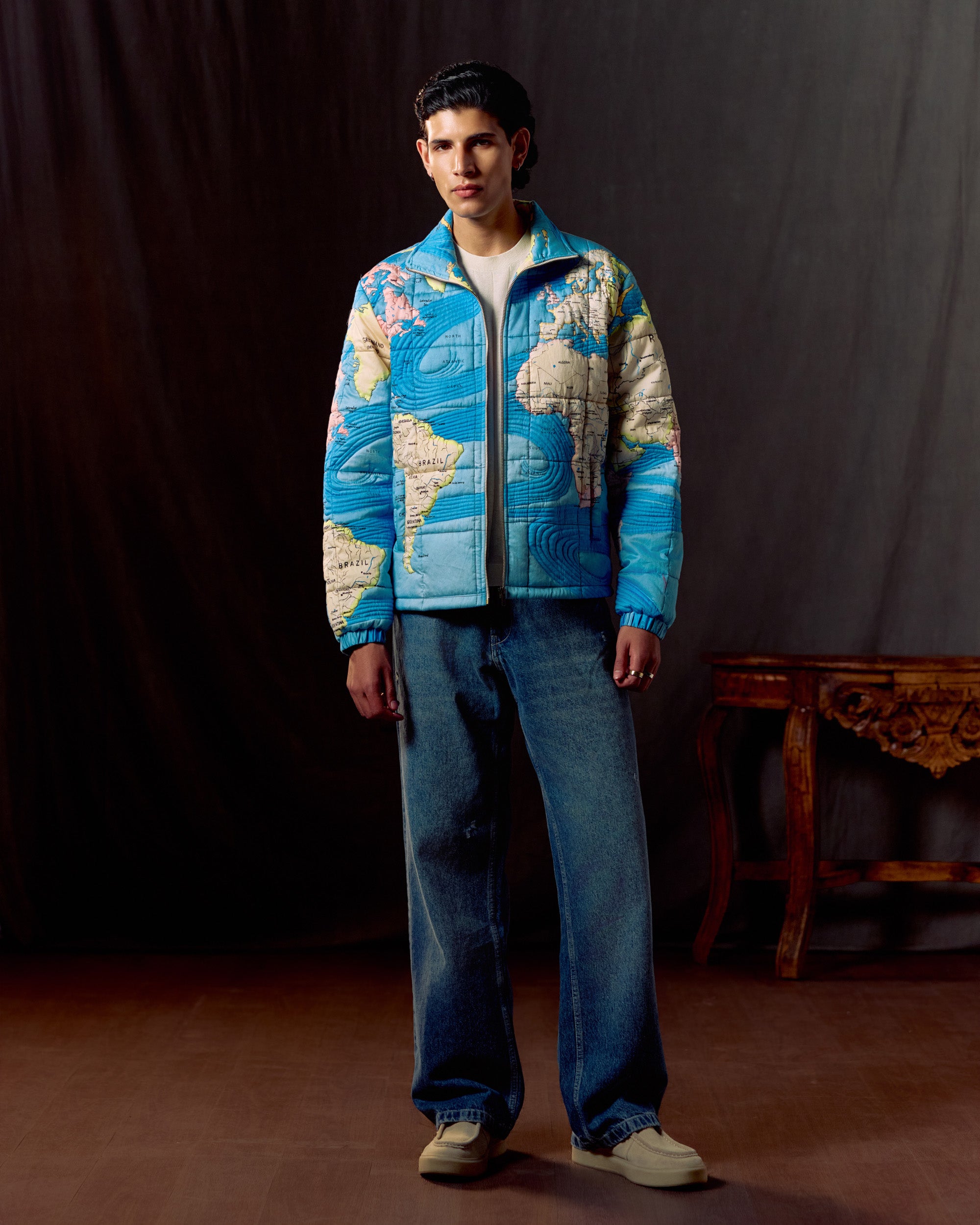 "Globe Trotter" quilted jacket