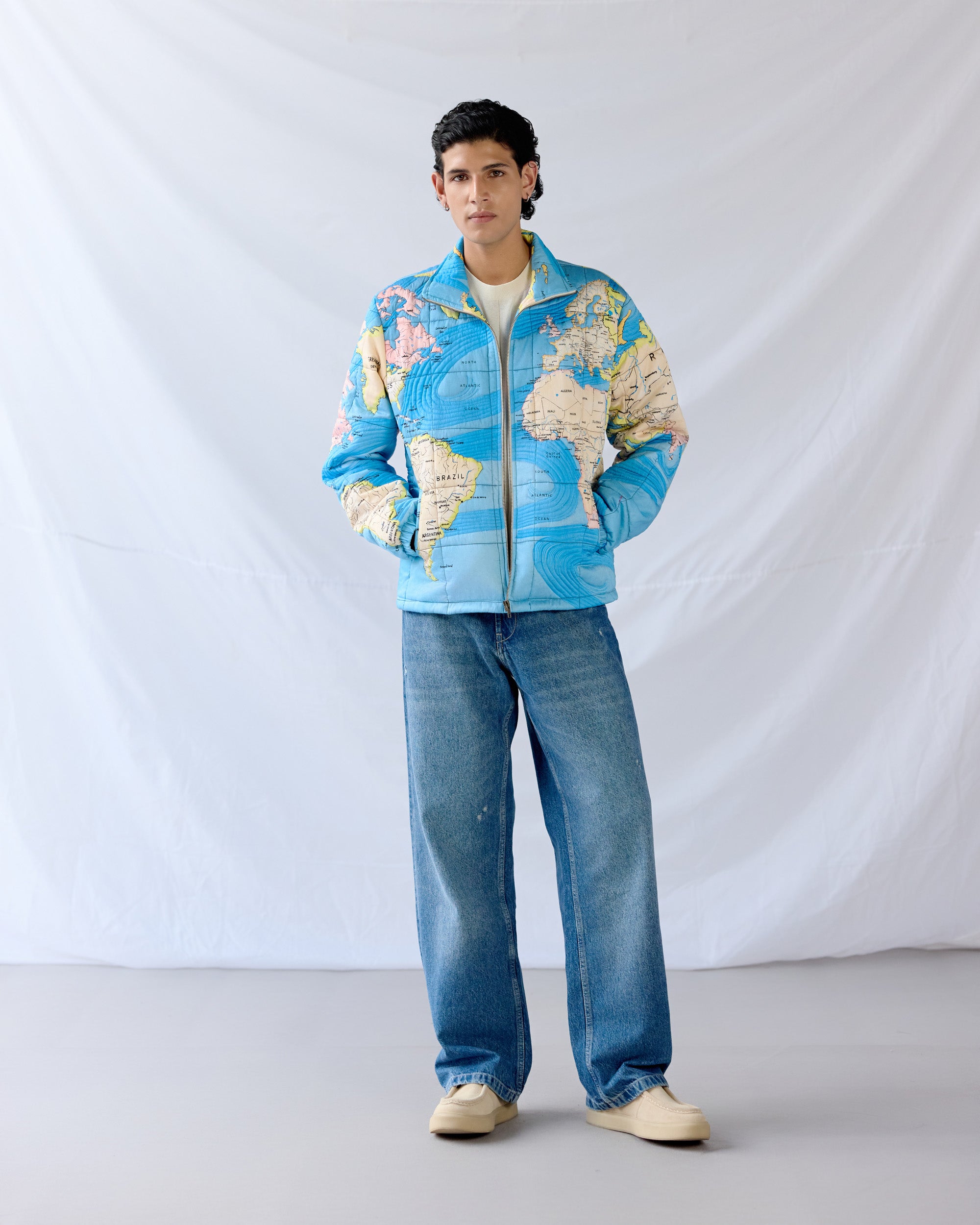 "Globe Trotter" quilted jacket