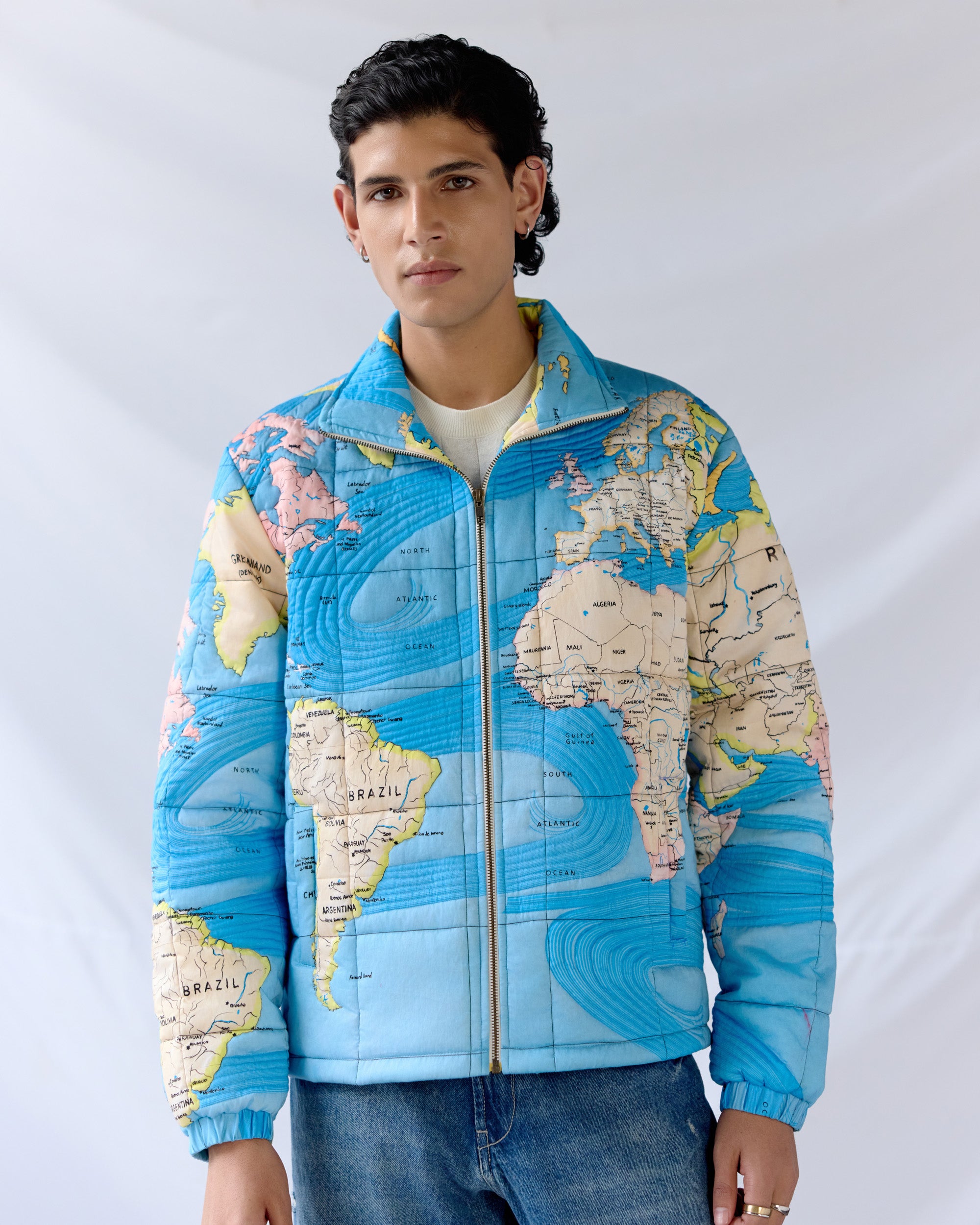 "Globe Trotter" quilted jacket