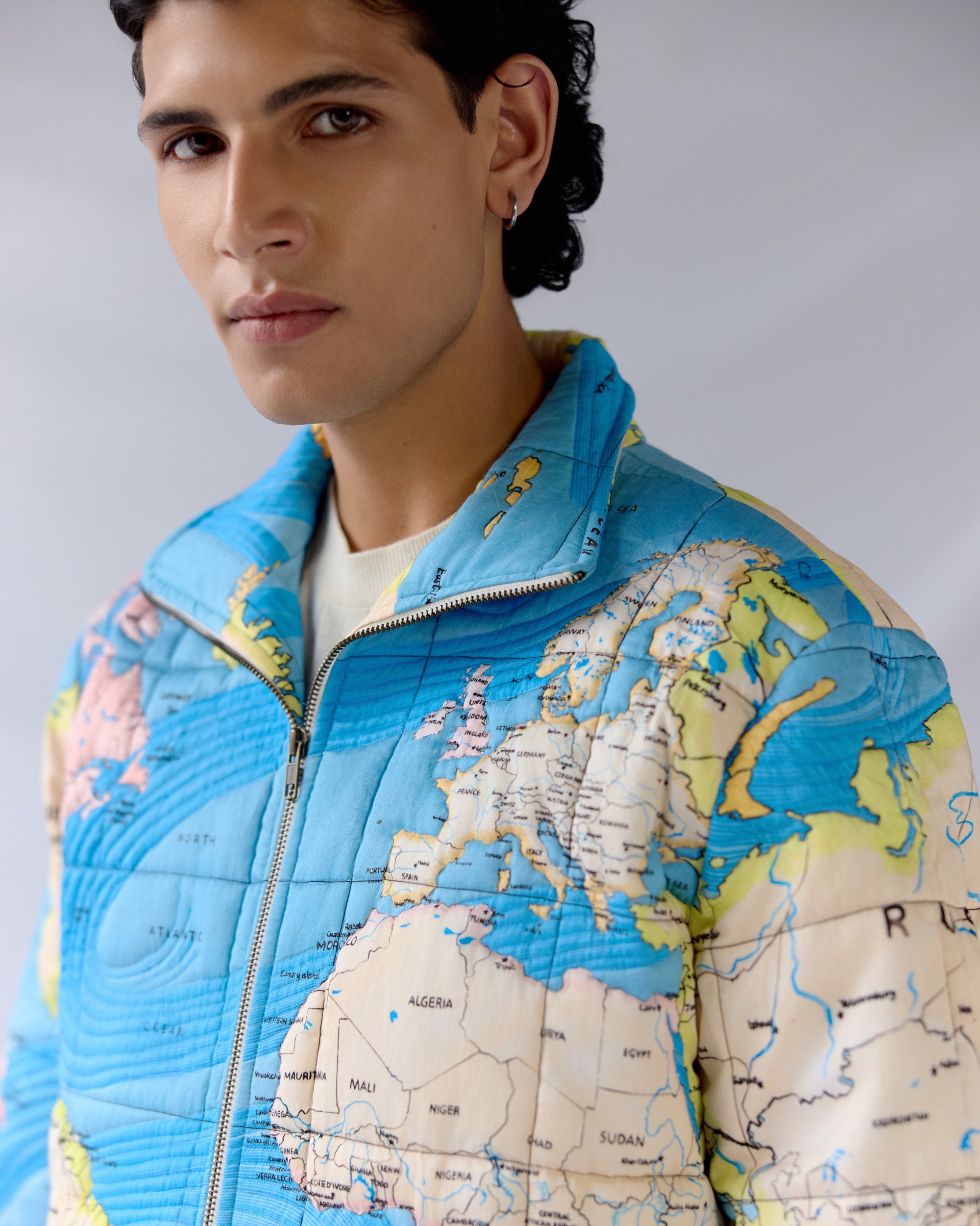 "Globe Trotter" quilted jacket