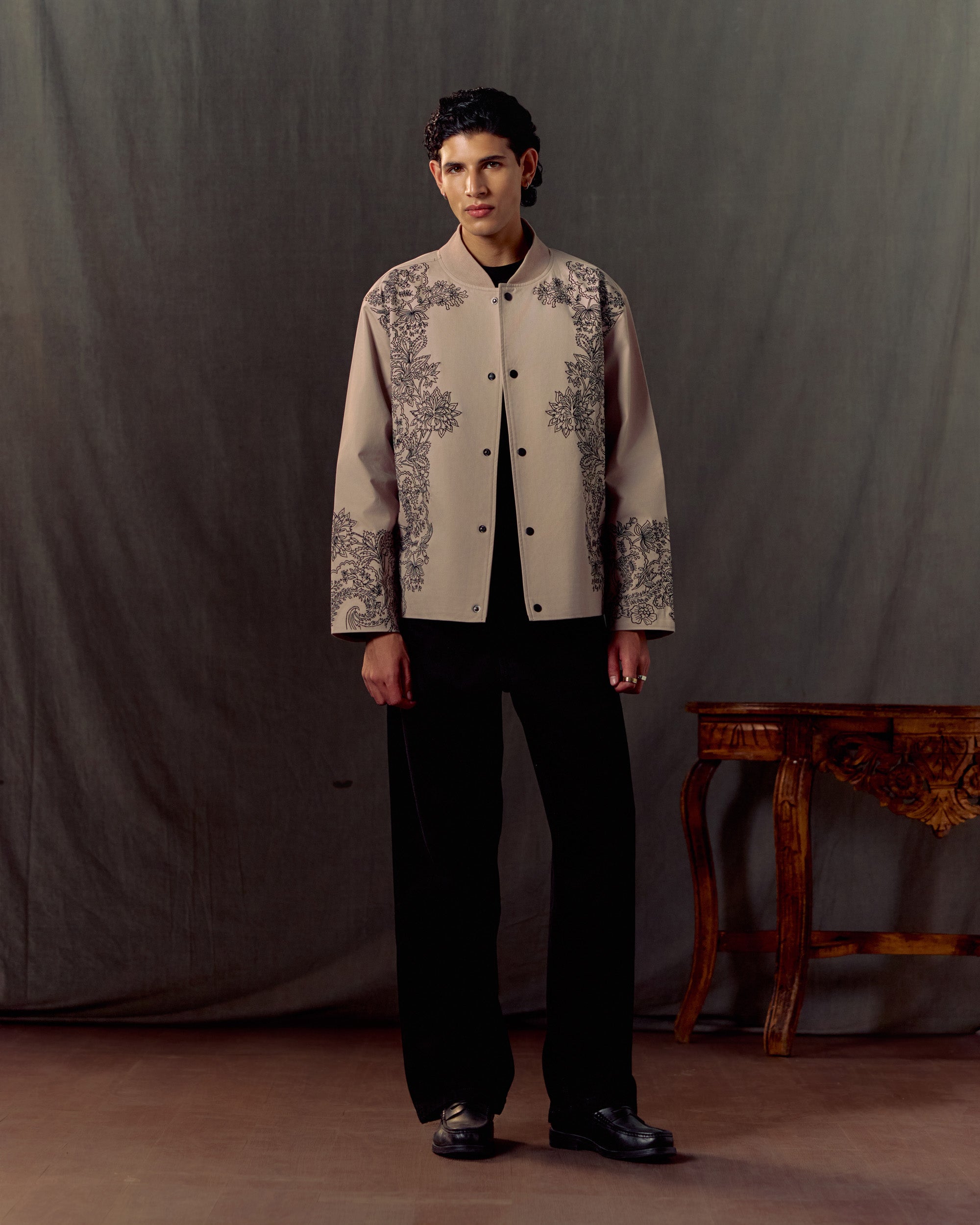 Elysian Bloom Embroidered Jacket