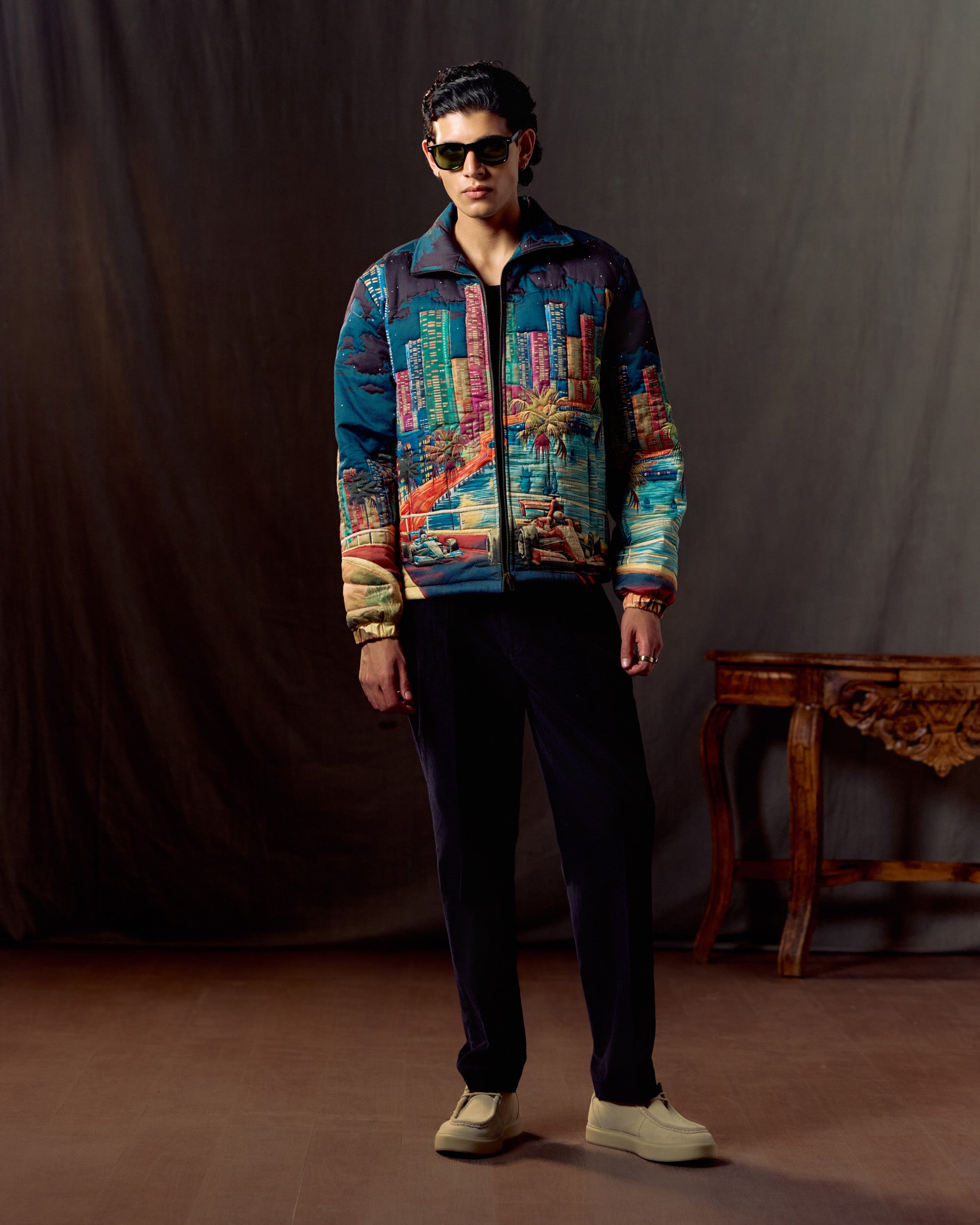 "Grand Prix" quilted jacket