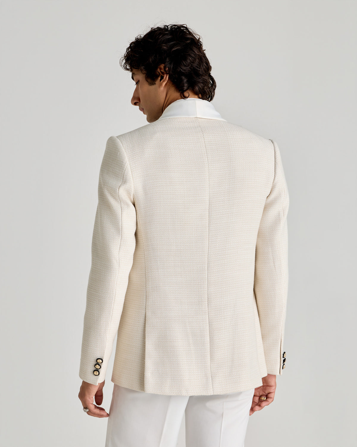 “The Ivory Hour” Tuxedo Blazer