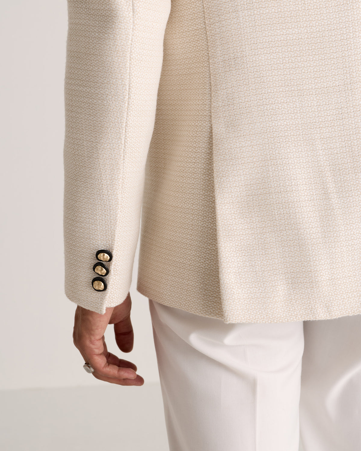 “The Ivory Hour” Tuxedo Blazer