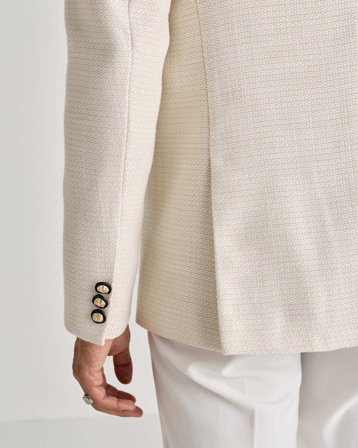 “The Ivory Hour” Tuxedo Blazer