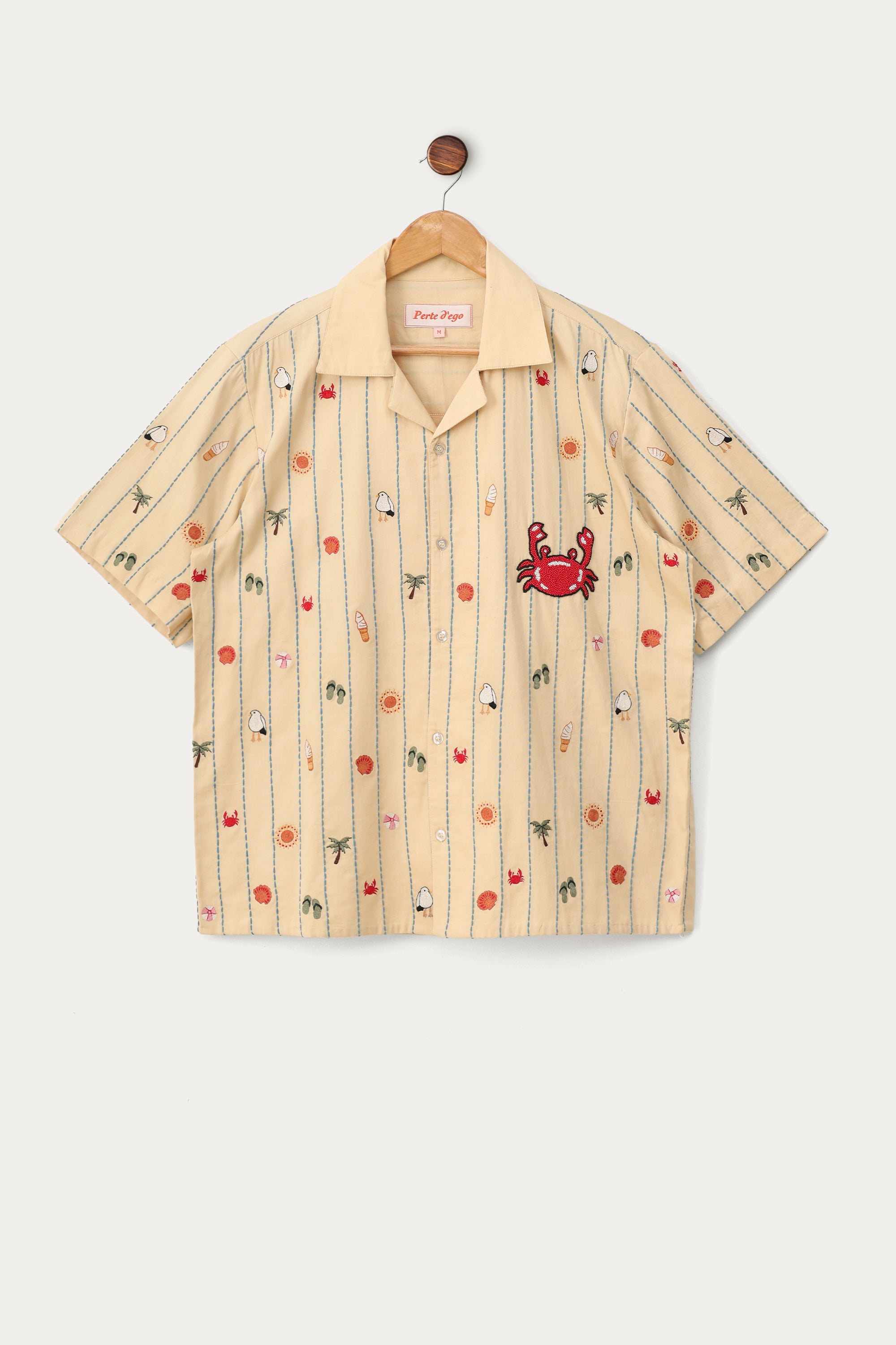 "An Afternoon in Riviera" embroidered shirt