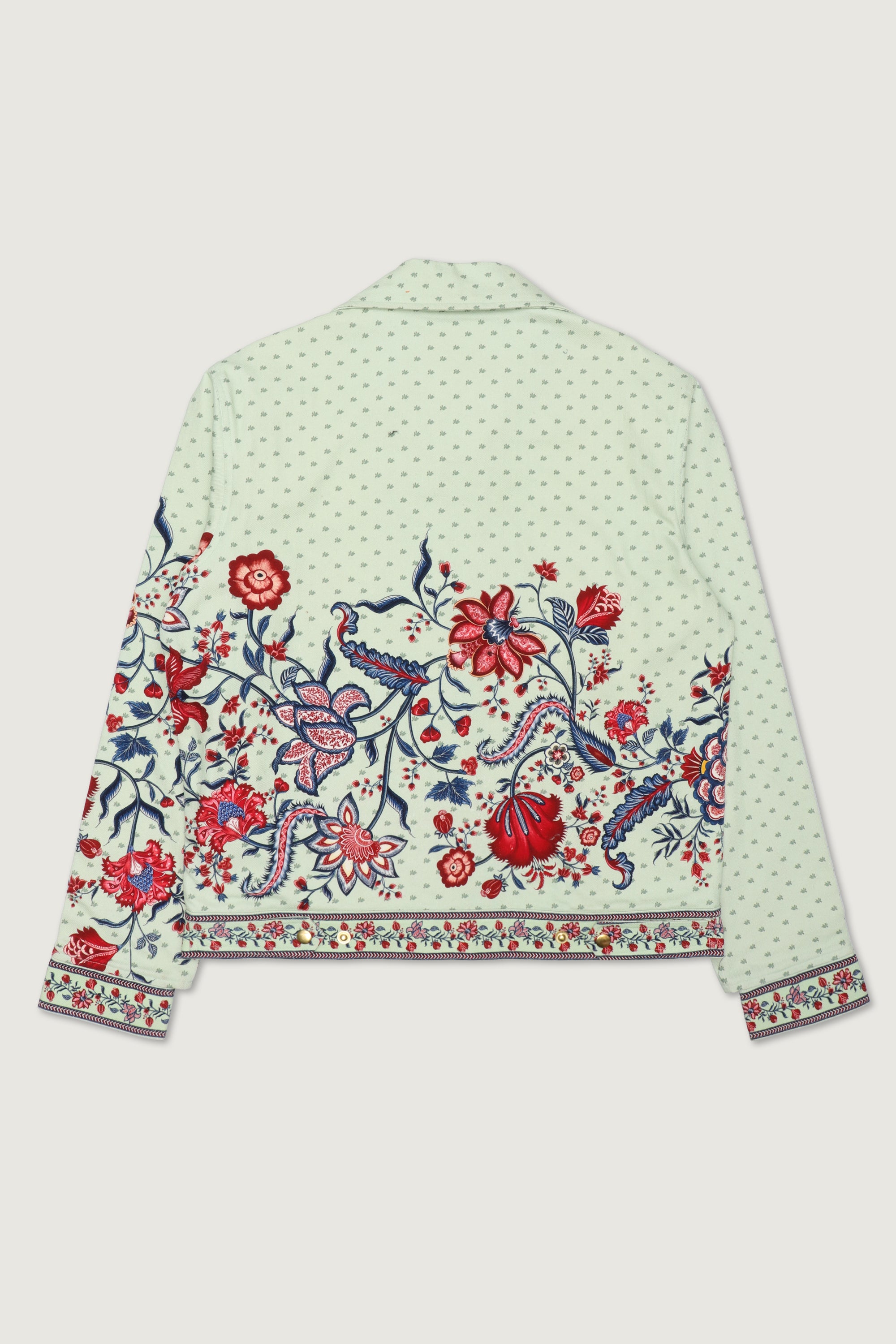 Paisley zip up jacket