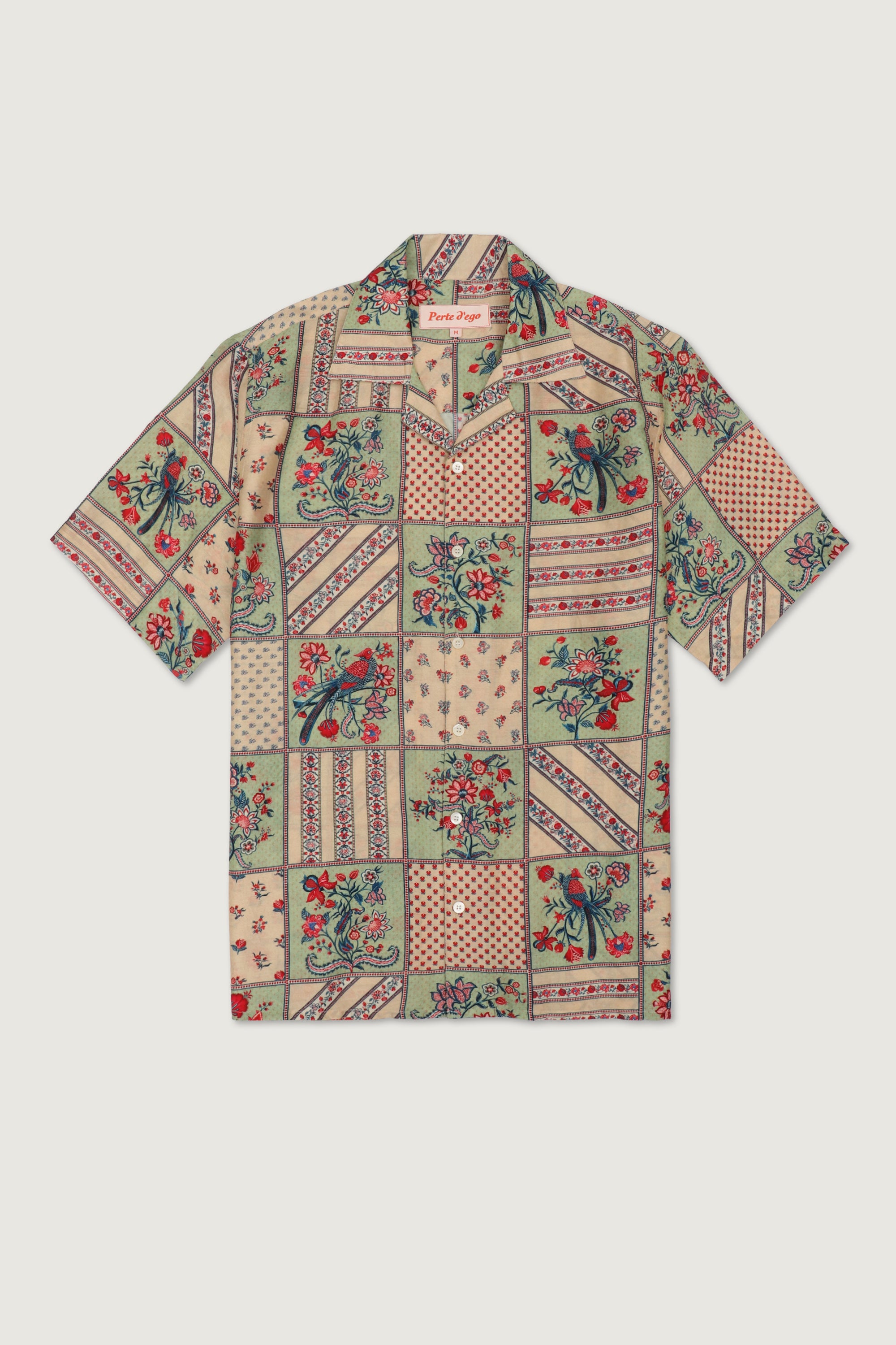 "Le Corsica" patchwork print shirt
