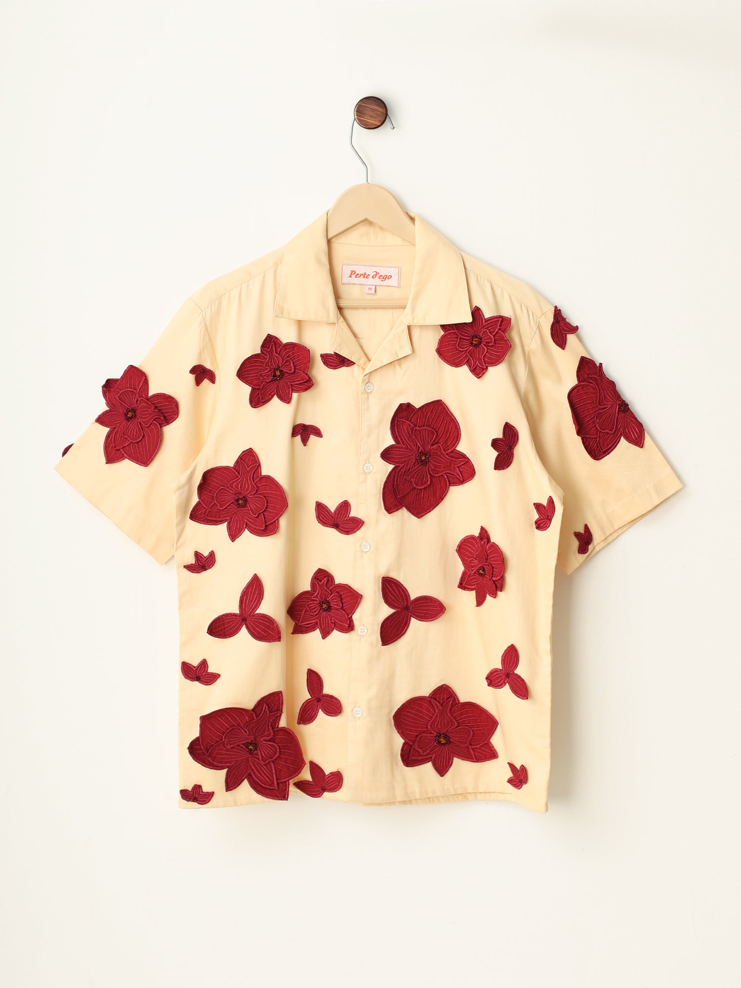 "Le Hibiscus" appliqué shirt
