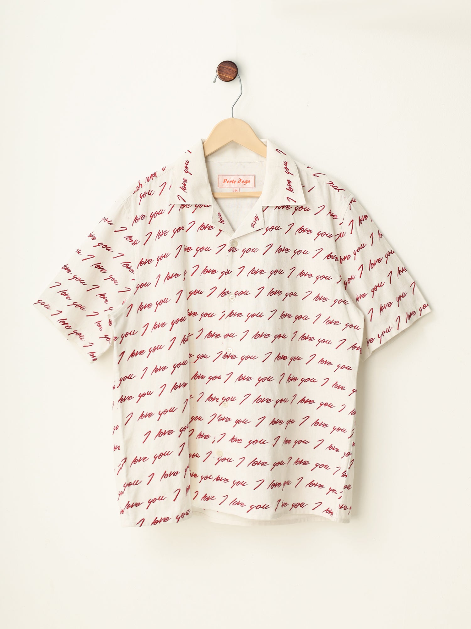 “Je t’aime” embroidered shirt