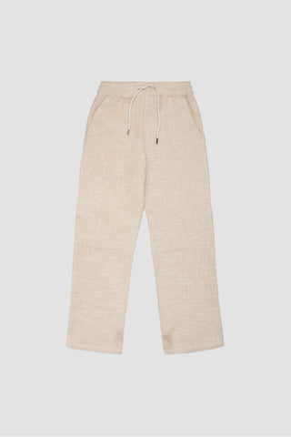 Textured lounge pants- Off white