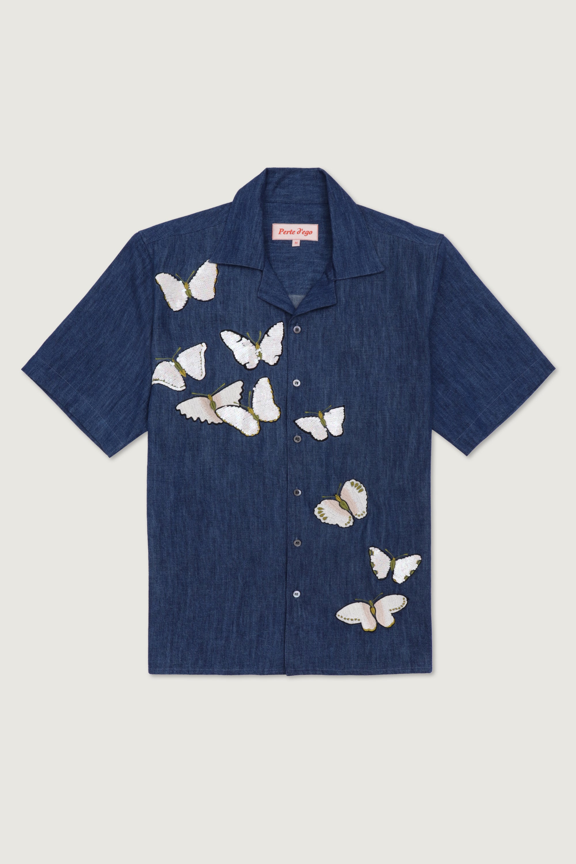 butterfly dress shirt Silk Butterfly Print Shirt