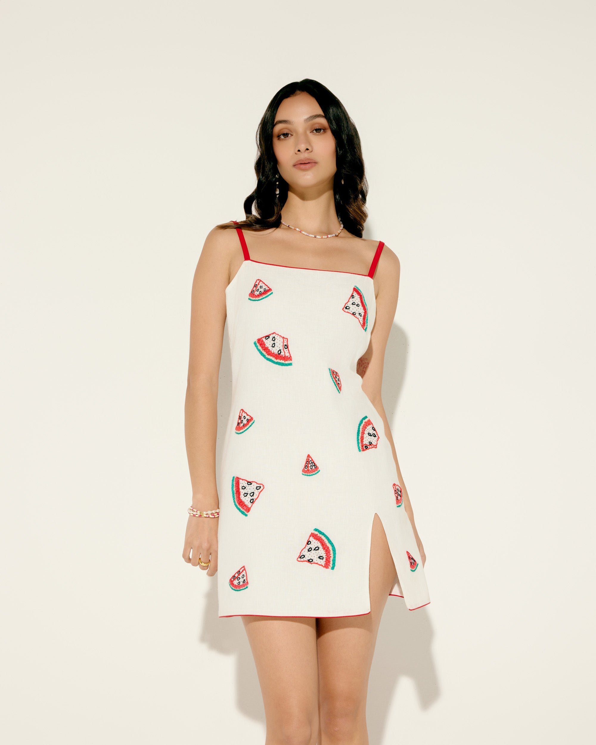 WATERMELON SLIP DRESS