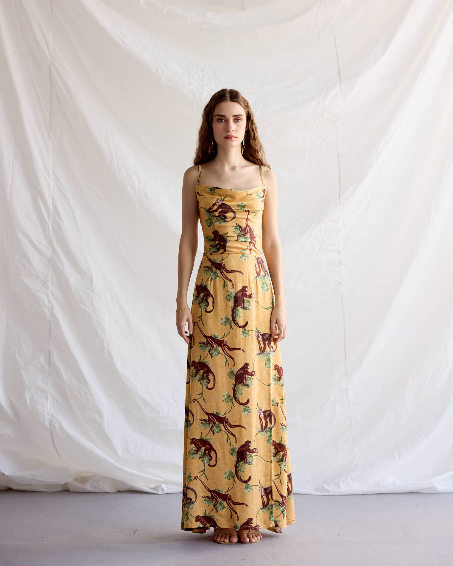 Le Bali Pleated Cowl Aline Summer Maxi Dress for Women by Perte Dego | Resort/Beach Dress Le Bali Pleated Cowl Aline Summer Maxi Dress for Women by Perte Dego | Resort/Beach Dress