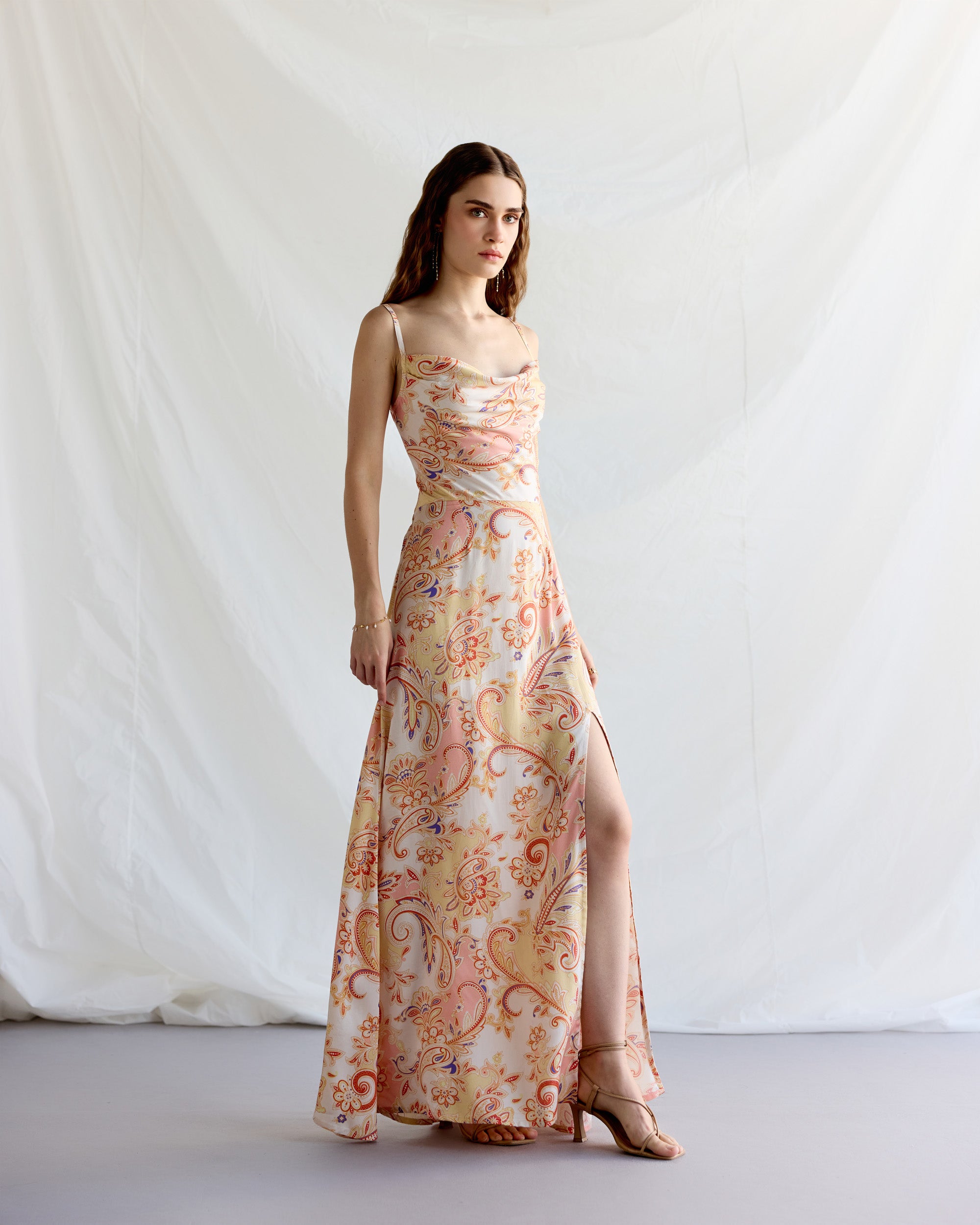 fitted lace wedding dress Aline Maxi and Cropped Duo Dress Set – Parni main image 1