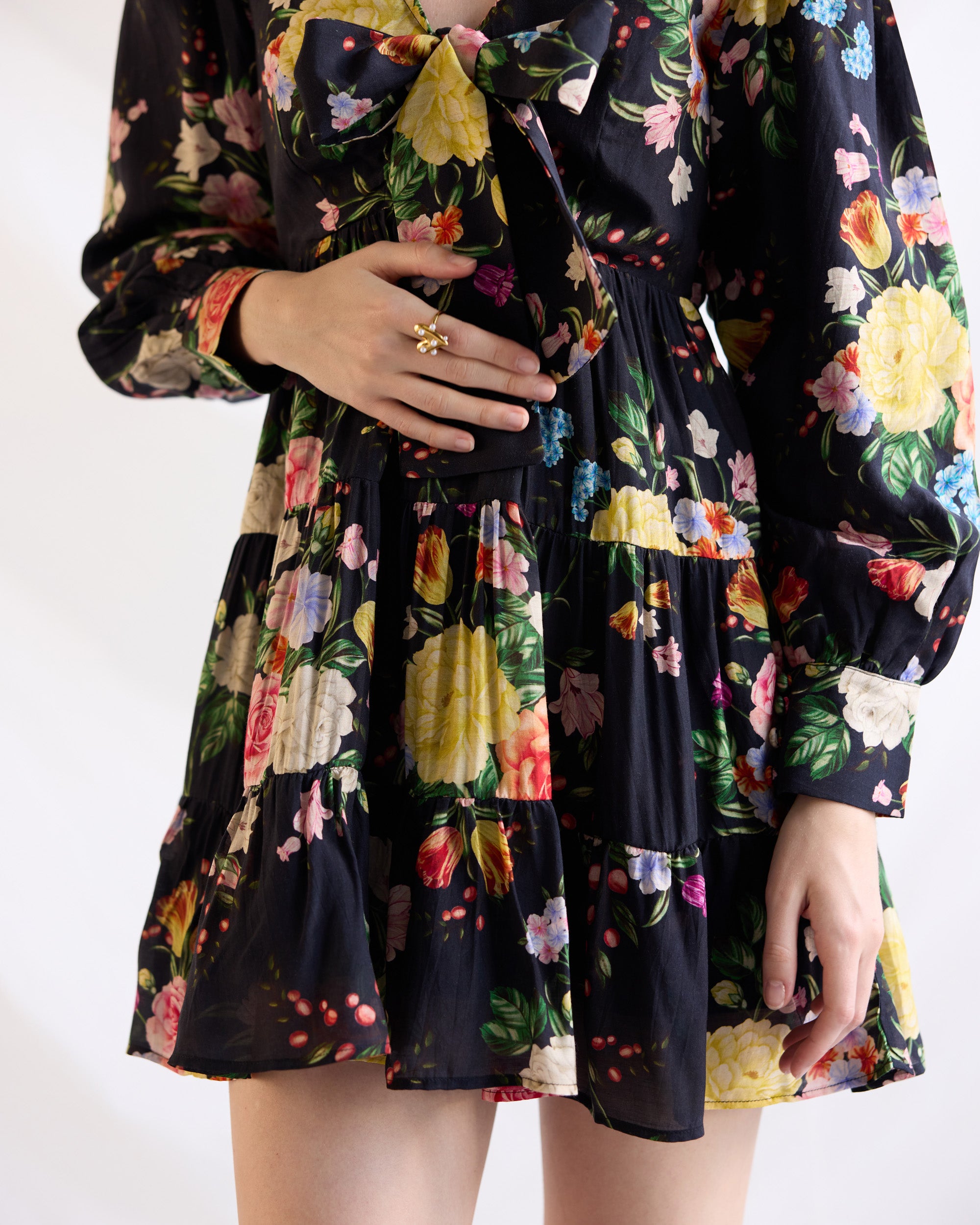 Vintage victorian knot dress
