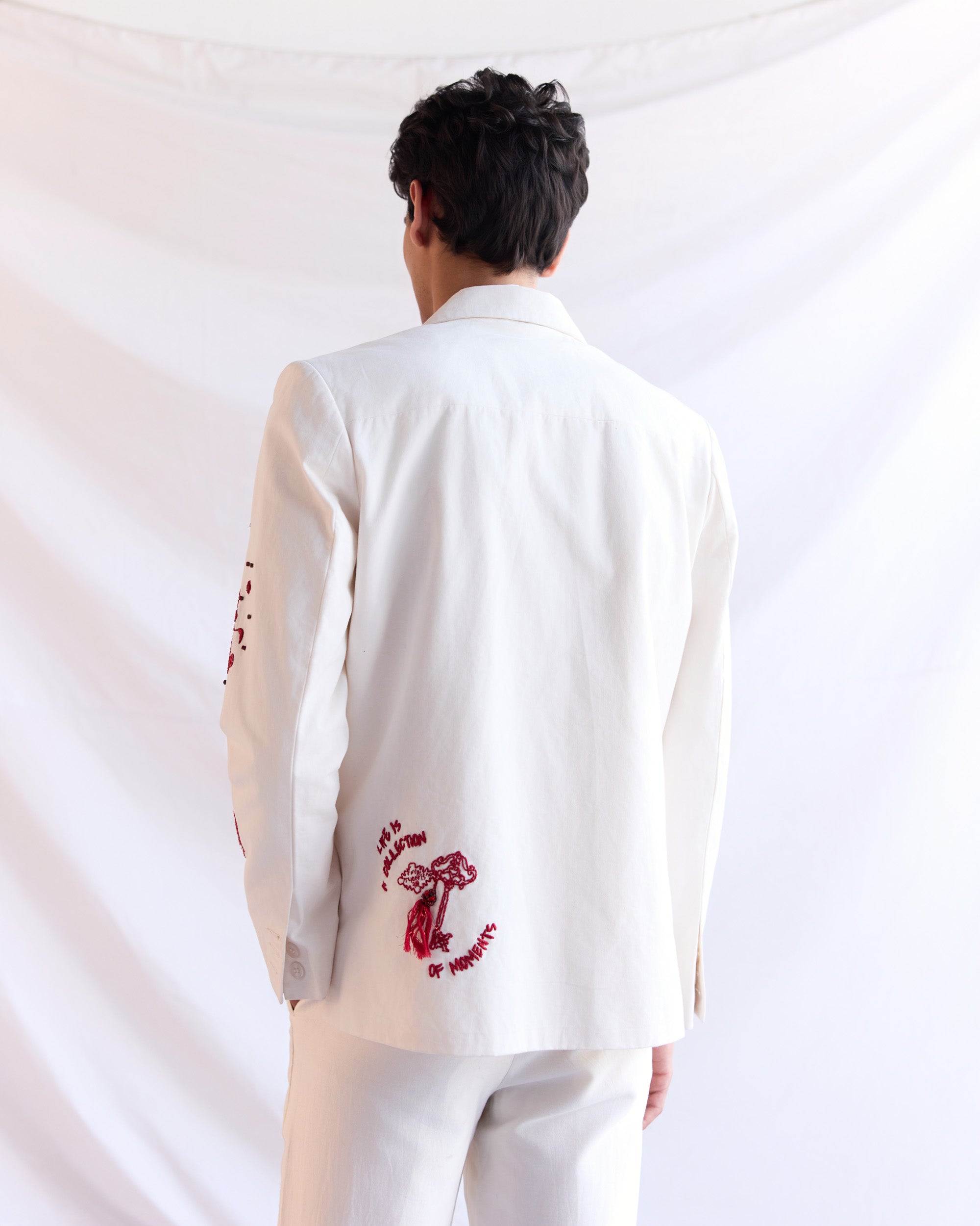 "Amour Sauvage" Hand Embroidered Blazer
