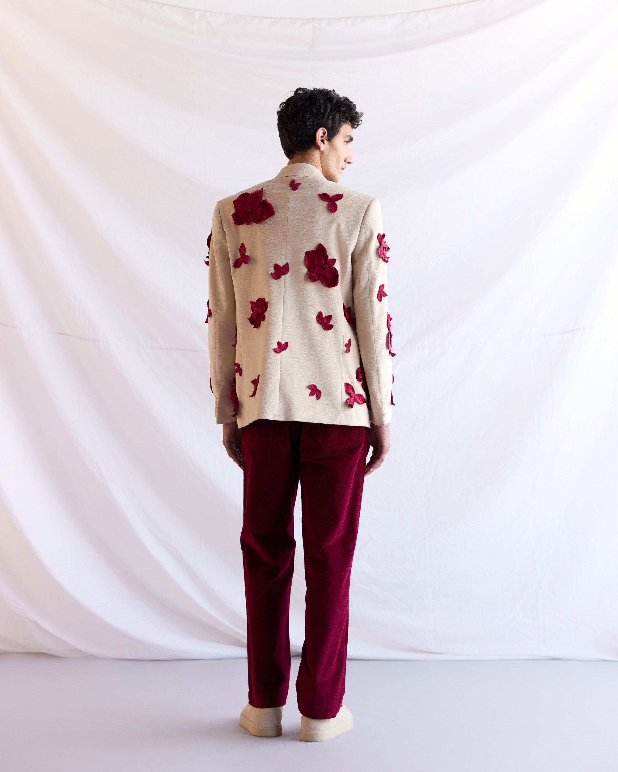 Formal Pants- Burgundy corduroy