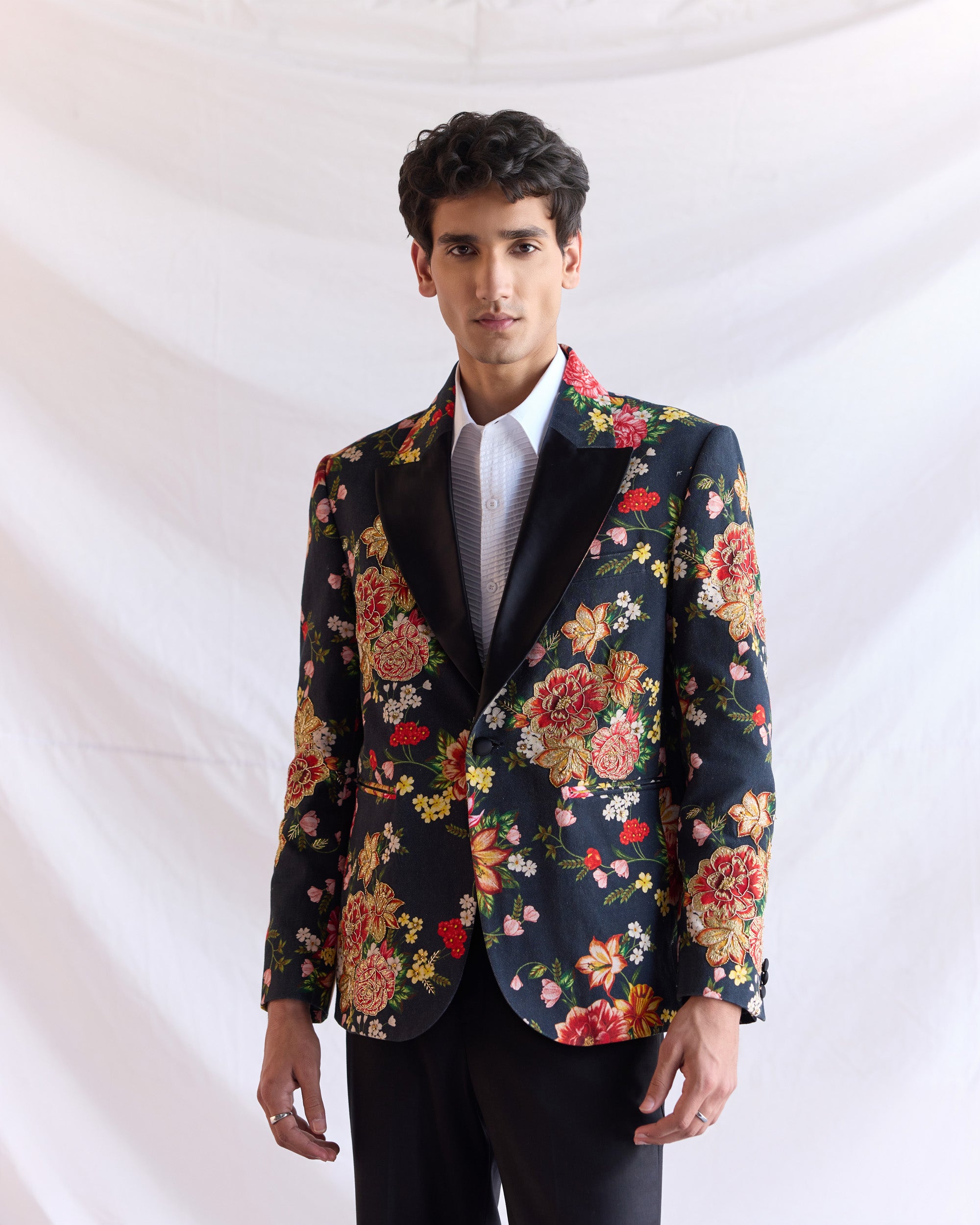 "Vintage victorian" hand embroidered blazer
