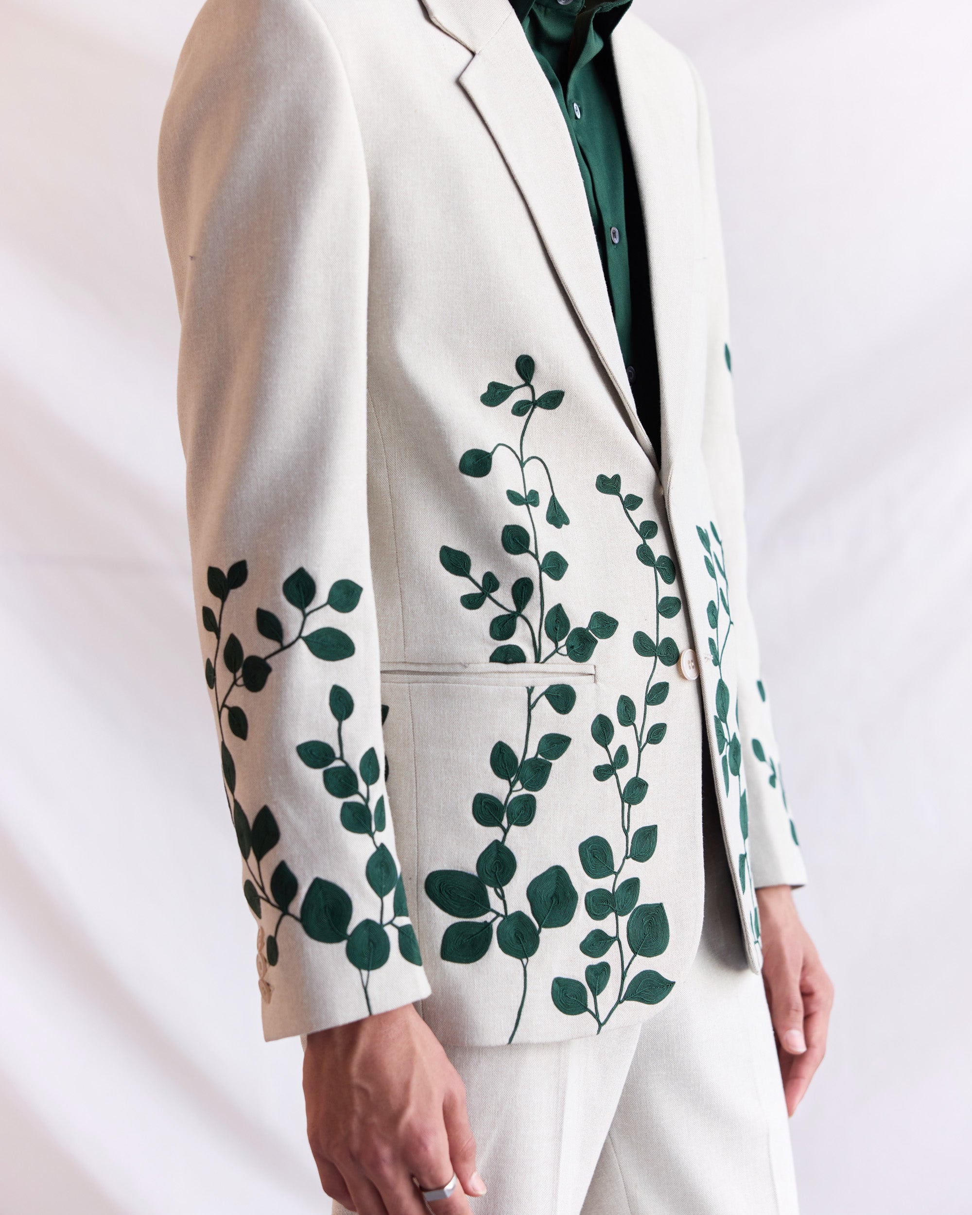 Whispering Vines embroidered Blazer