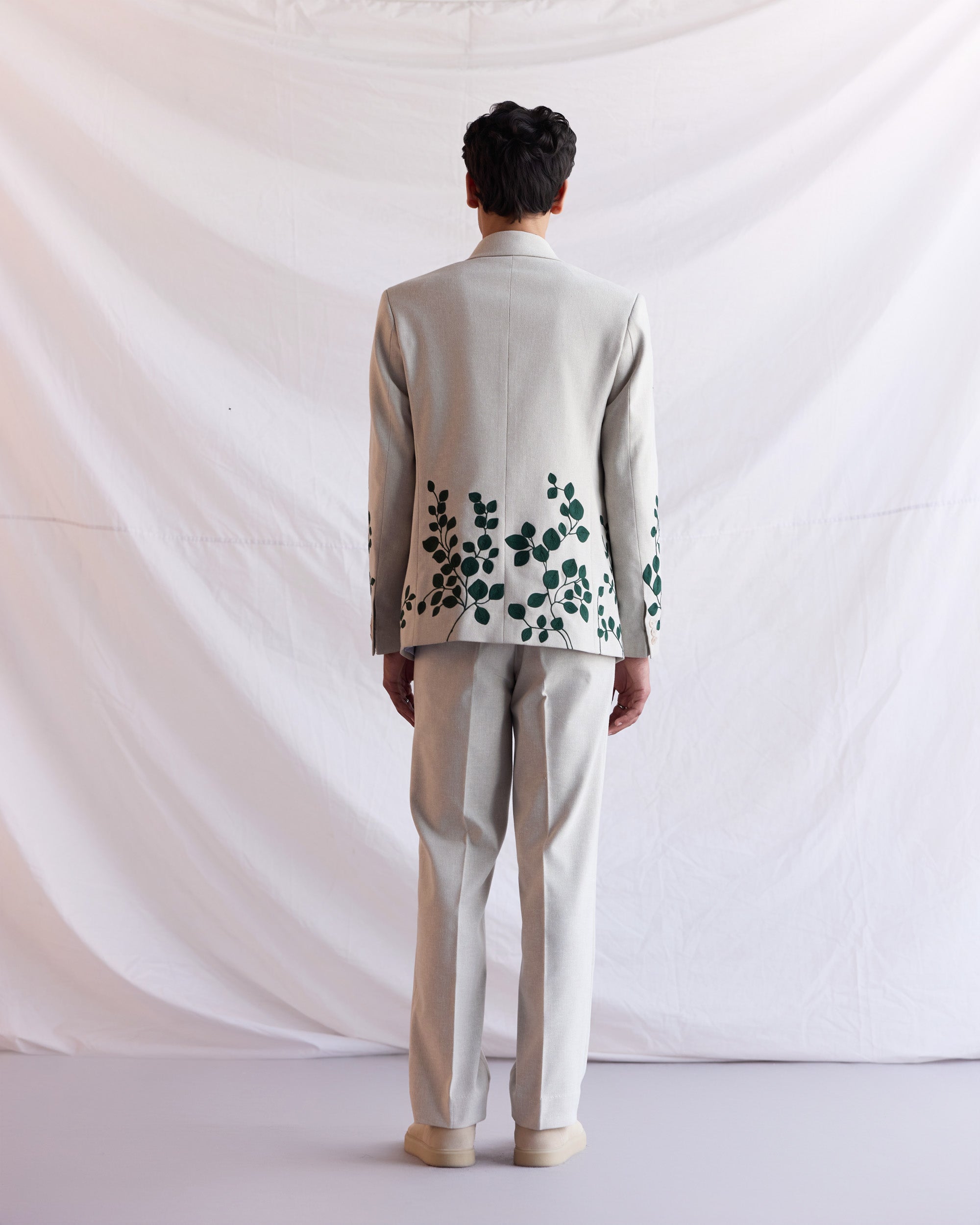Whispering Vines embroidered Blazer