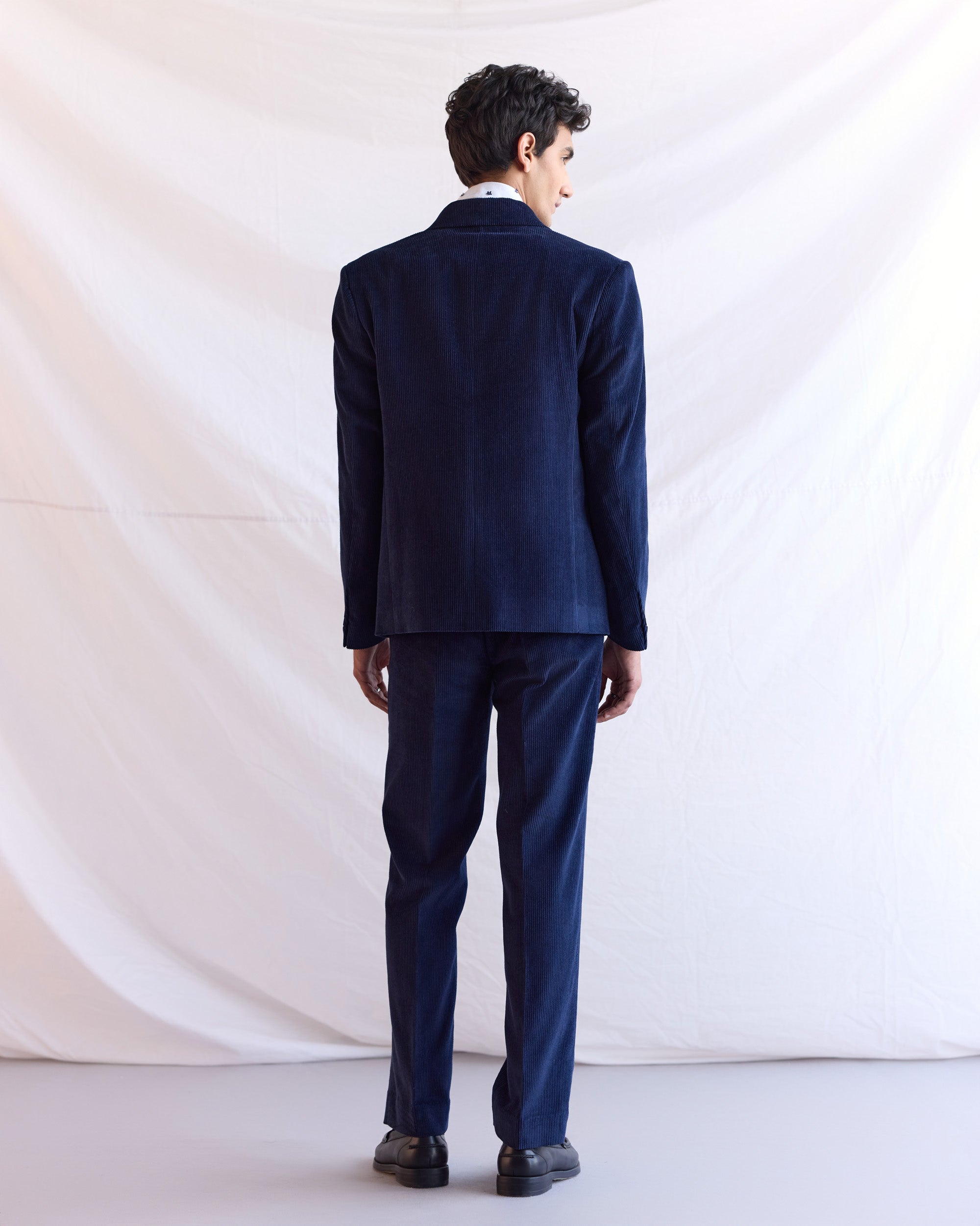 Blue corduroy blazer