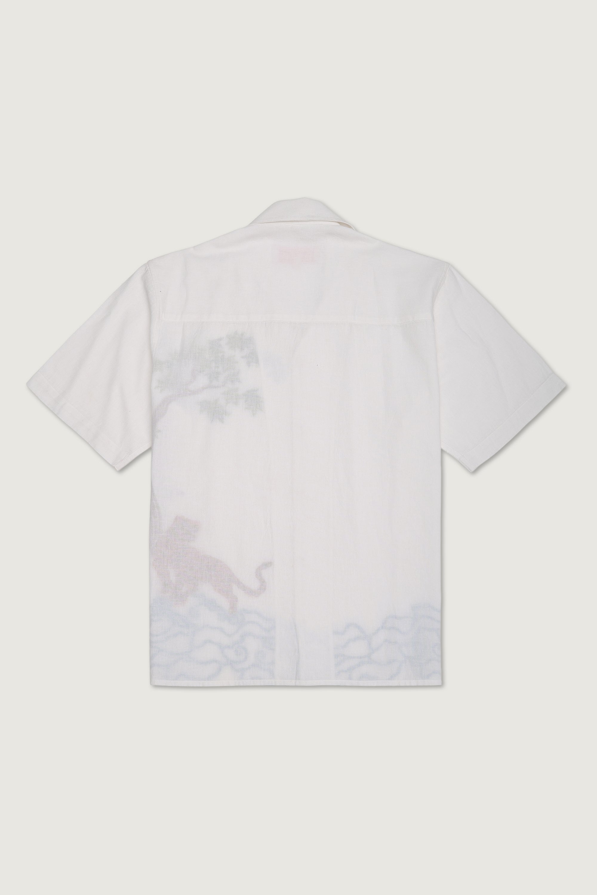 "Eye of the tiger" embroidered shirt