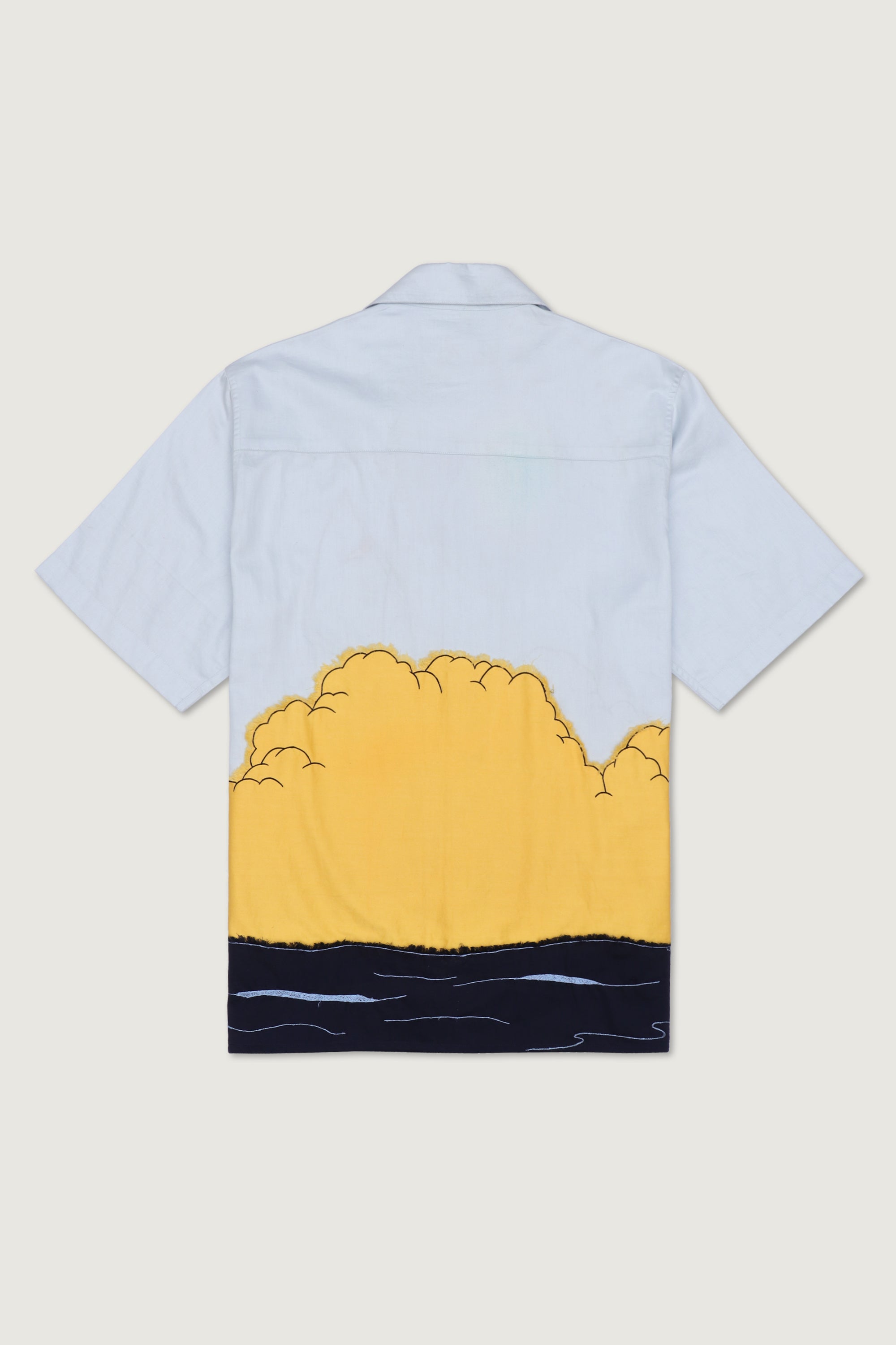 “Sailboat” appliqué shirt
