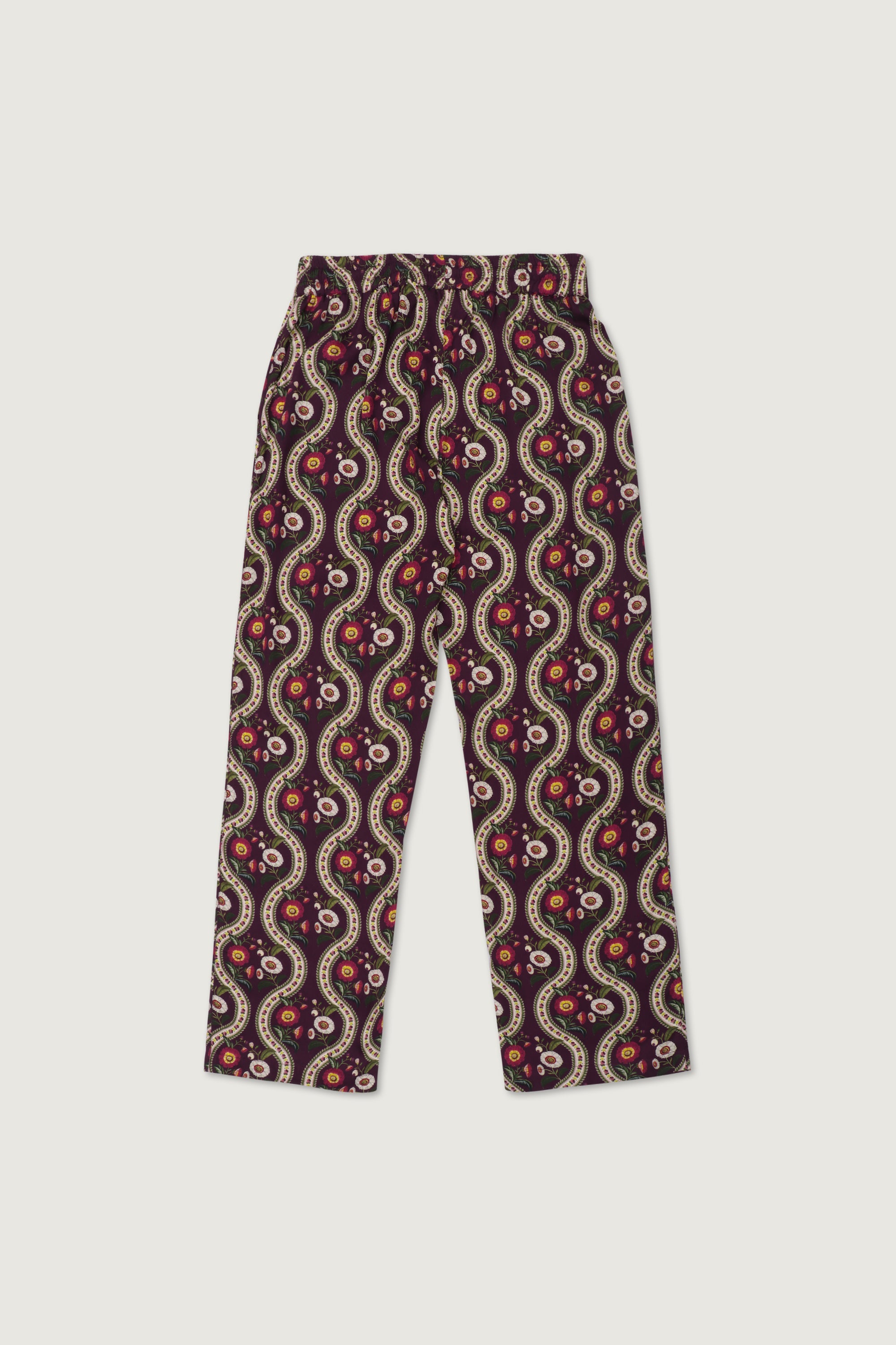 Floral wavy lounge pants