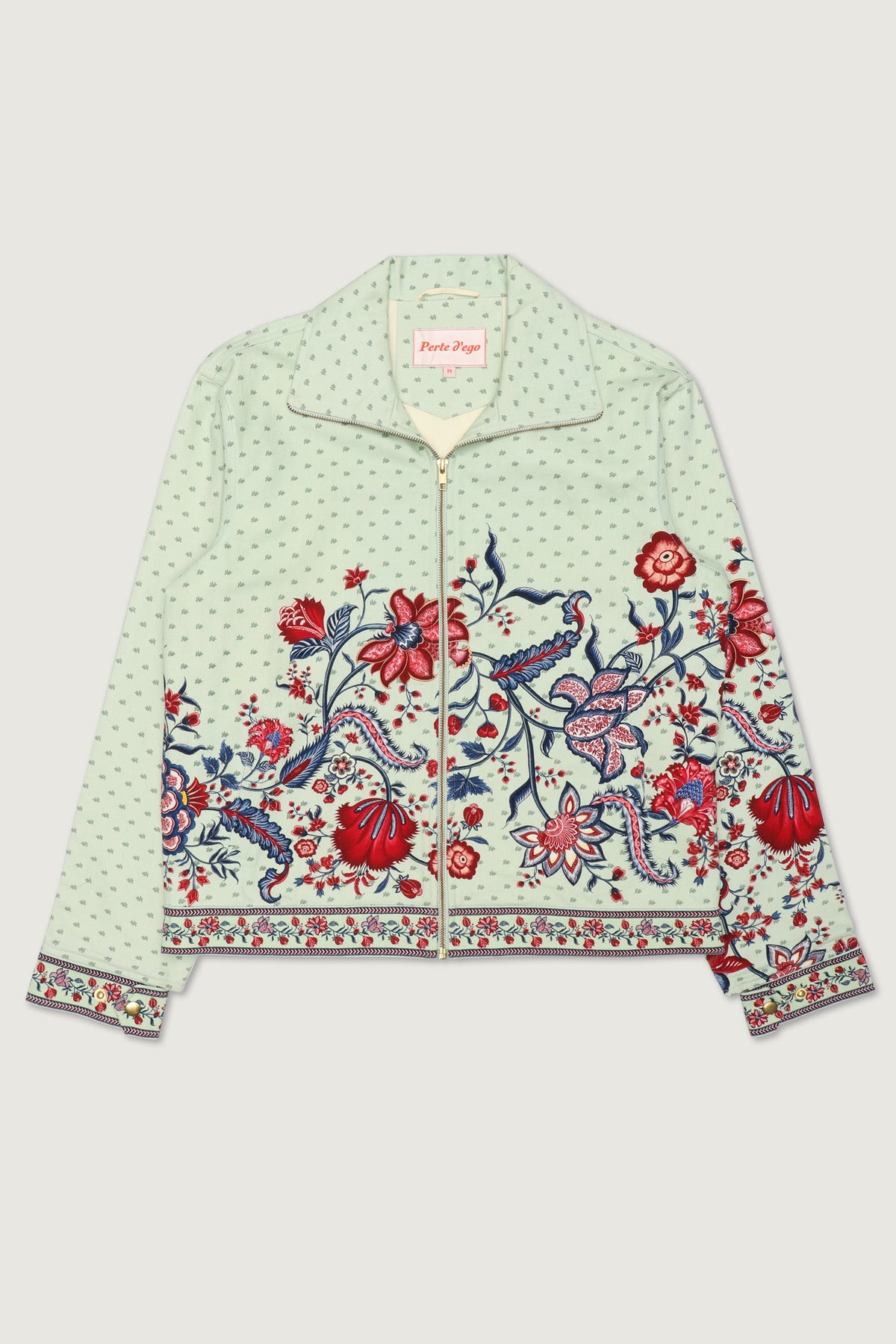 Paisley zip up jacket