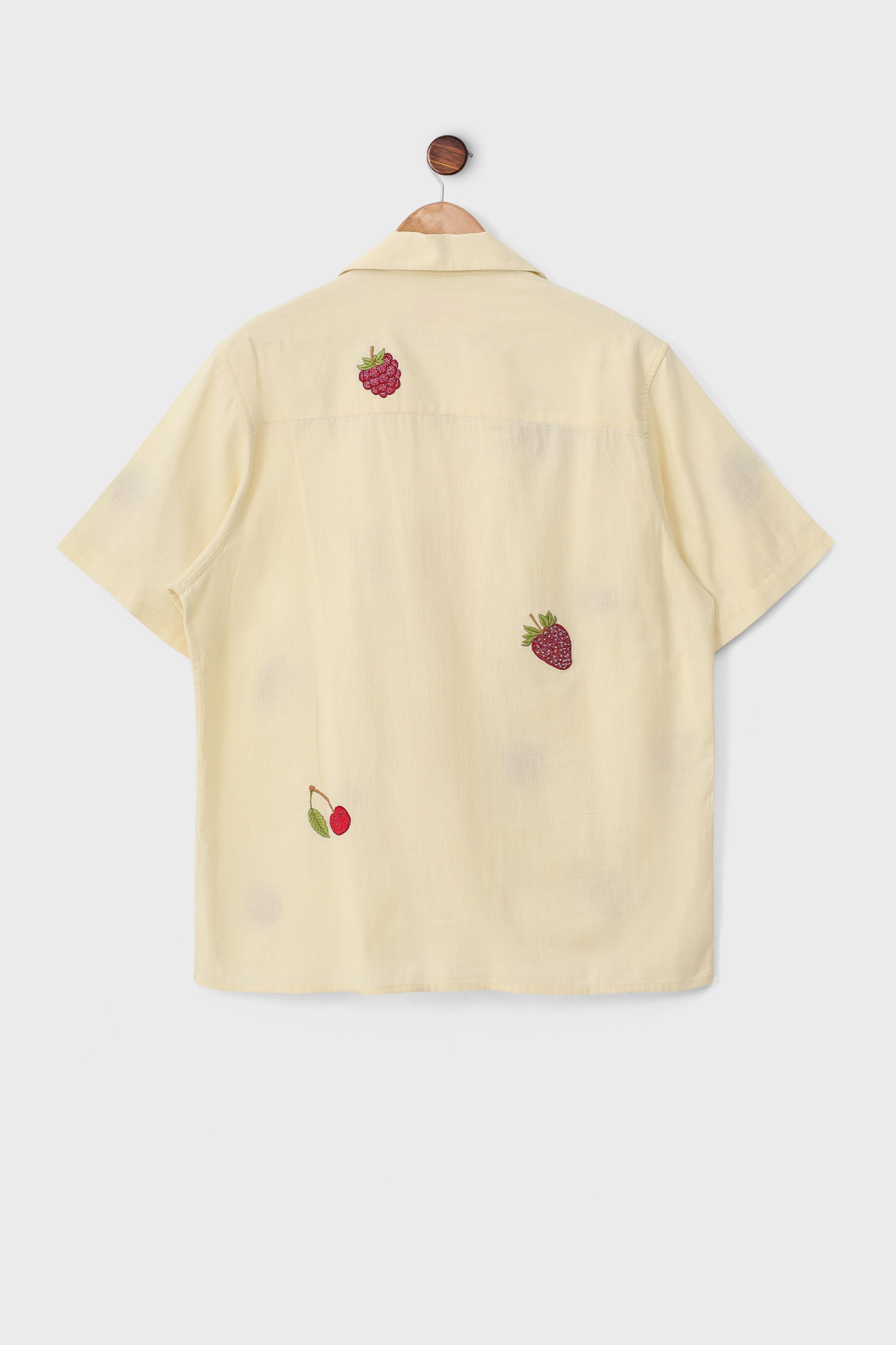 Hand embroidered berries shirt