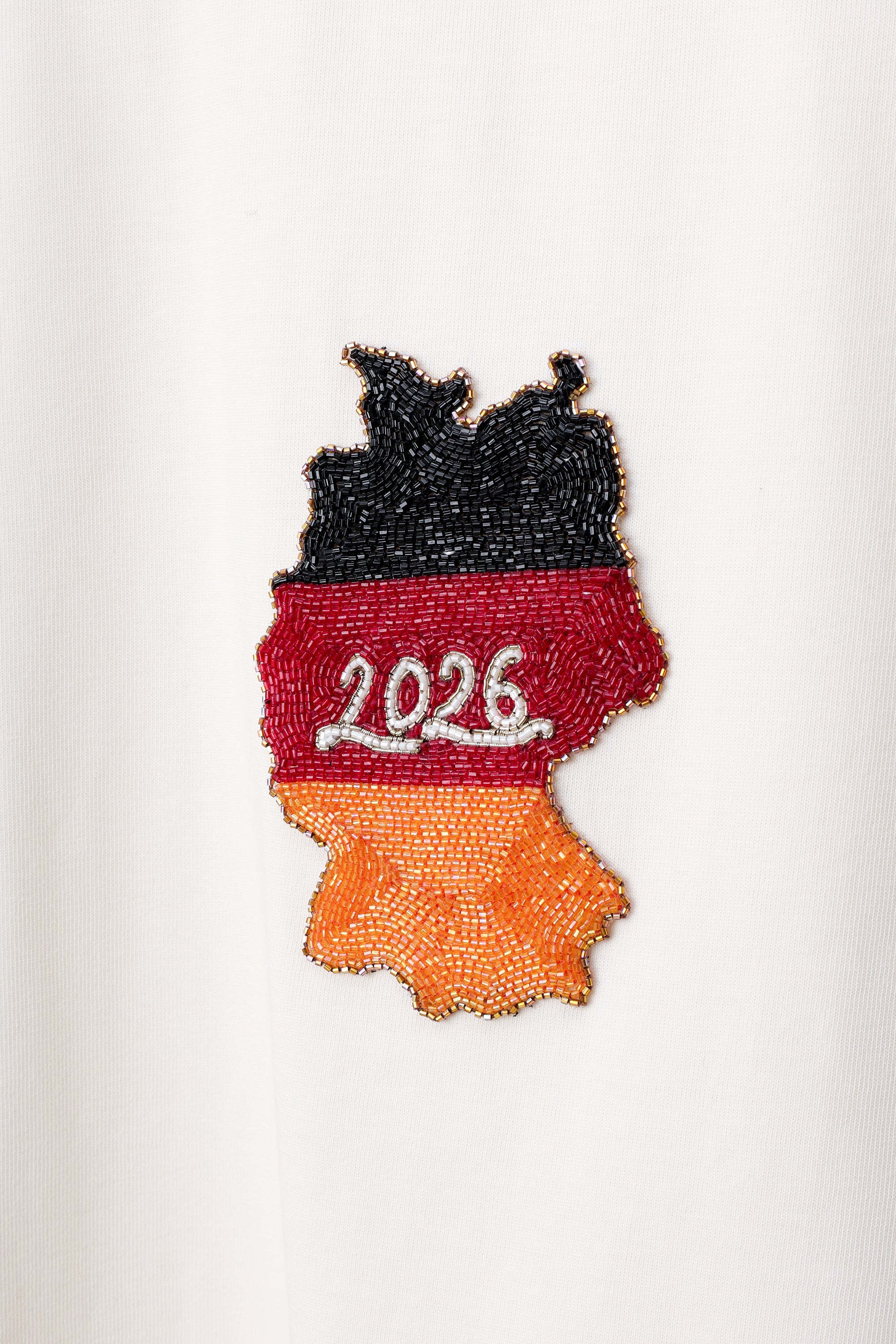 "Le Germany 2026" hand embroidered T-Shirt