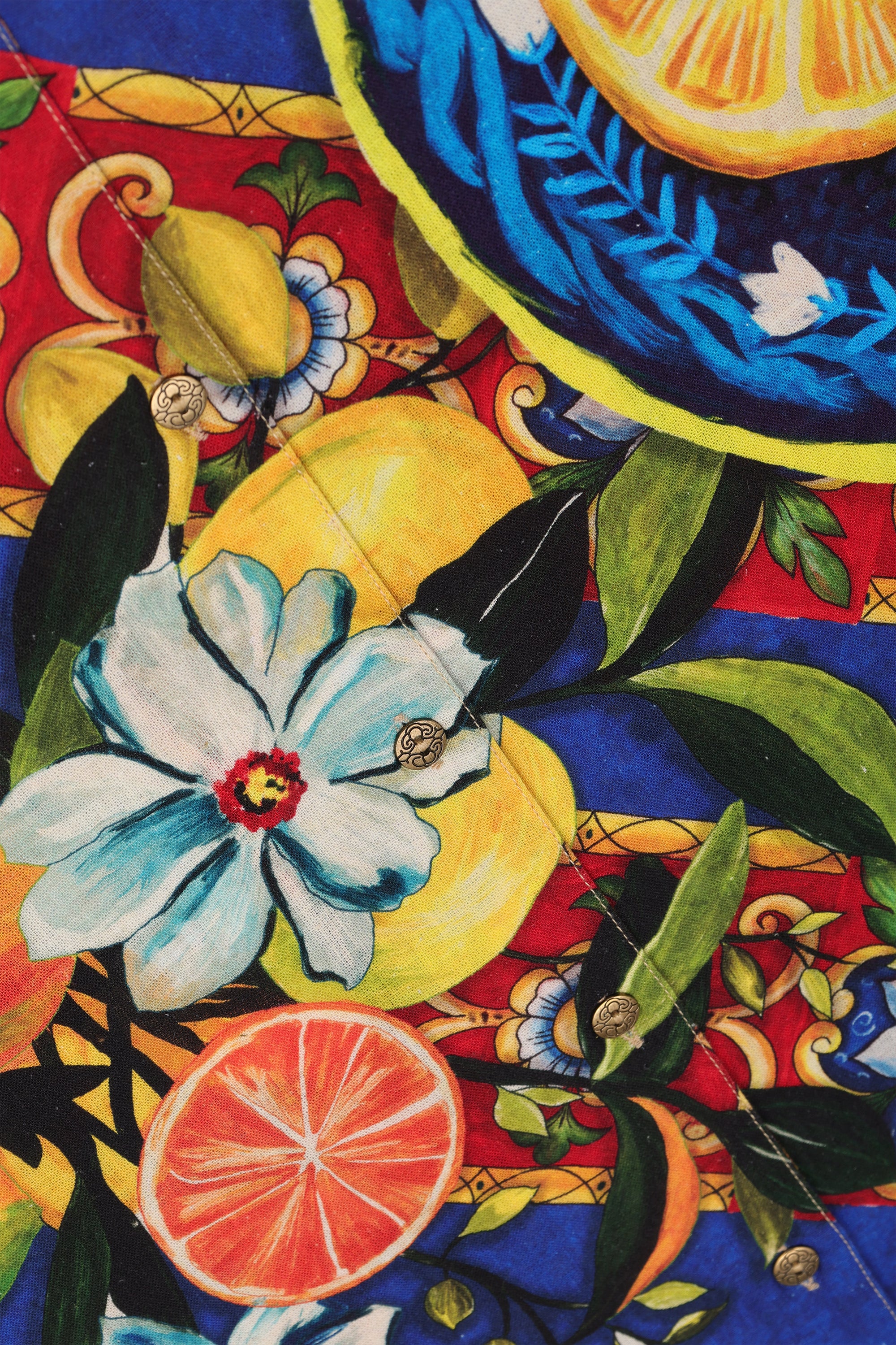"Amalfi Daydream" shirt- Indigo