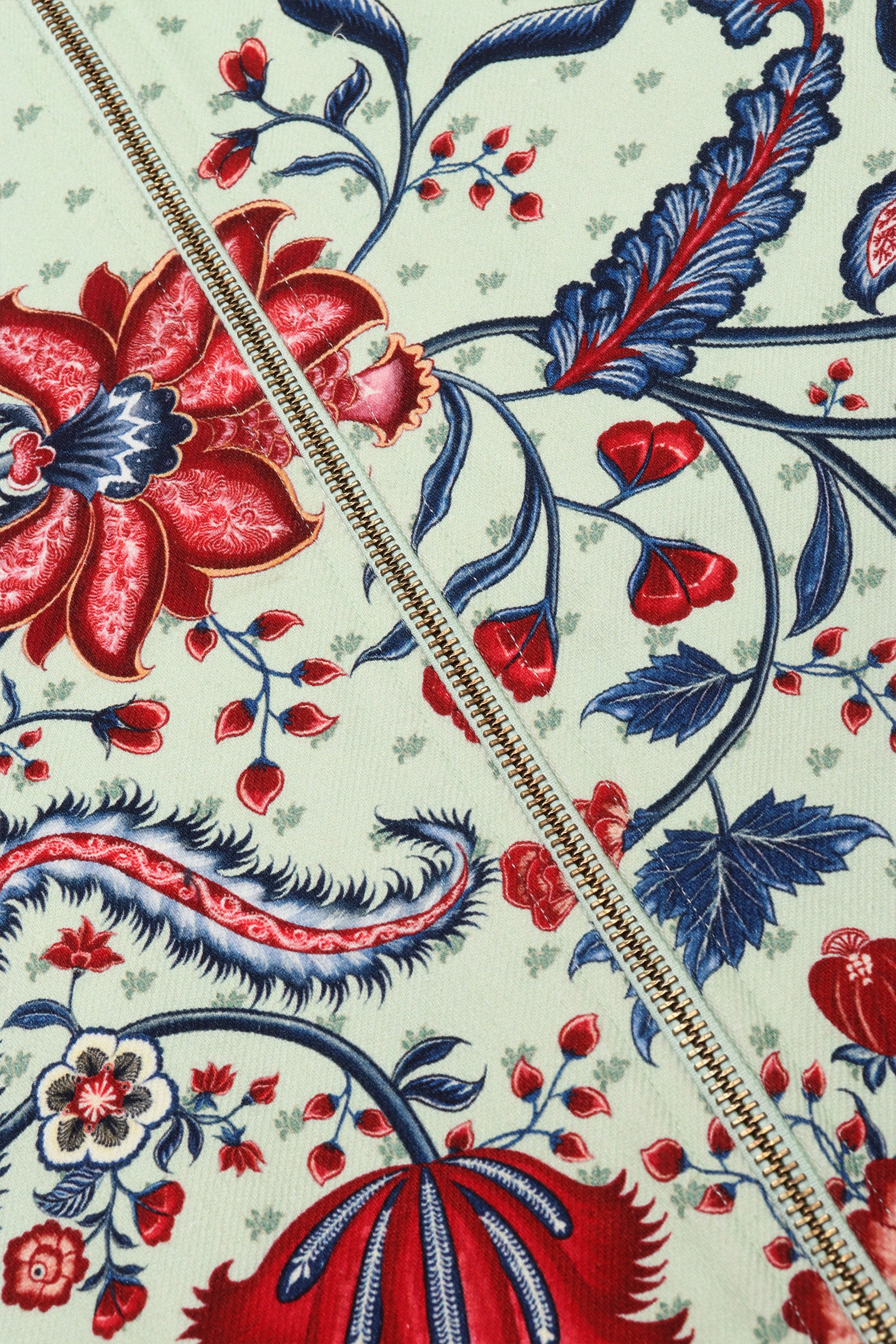 Paisley zip up jacket