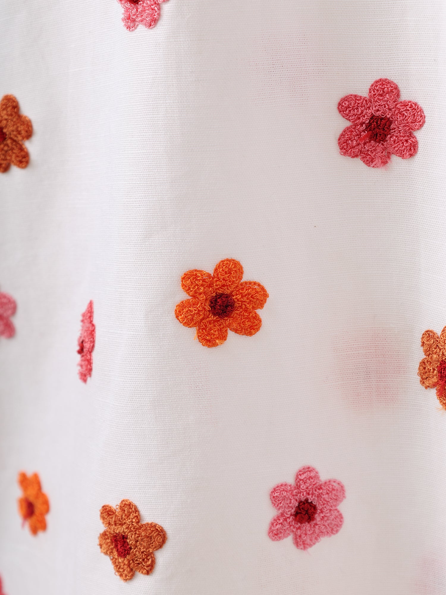 "Floral bloom" embroidered shirt