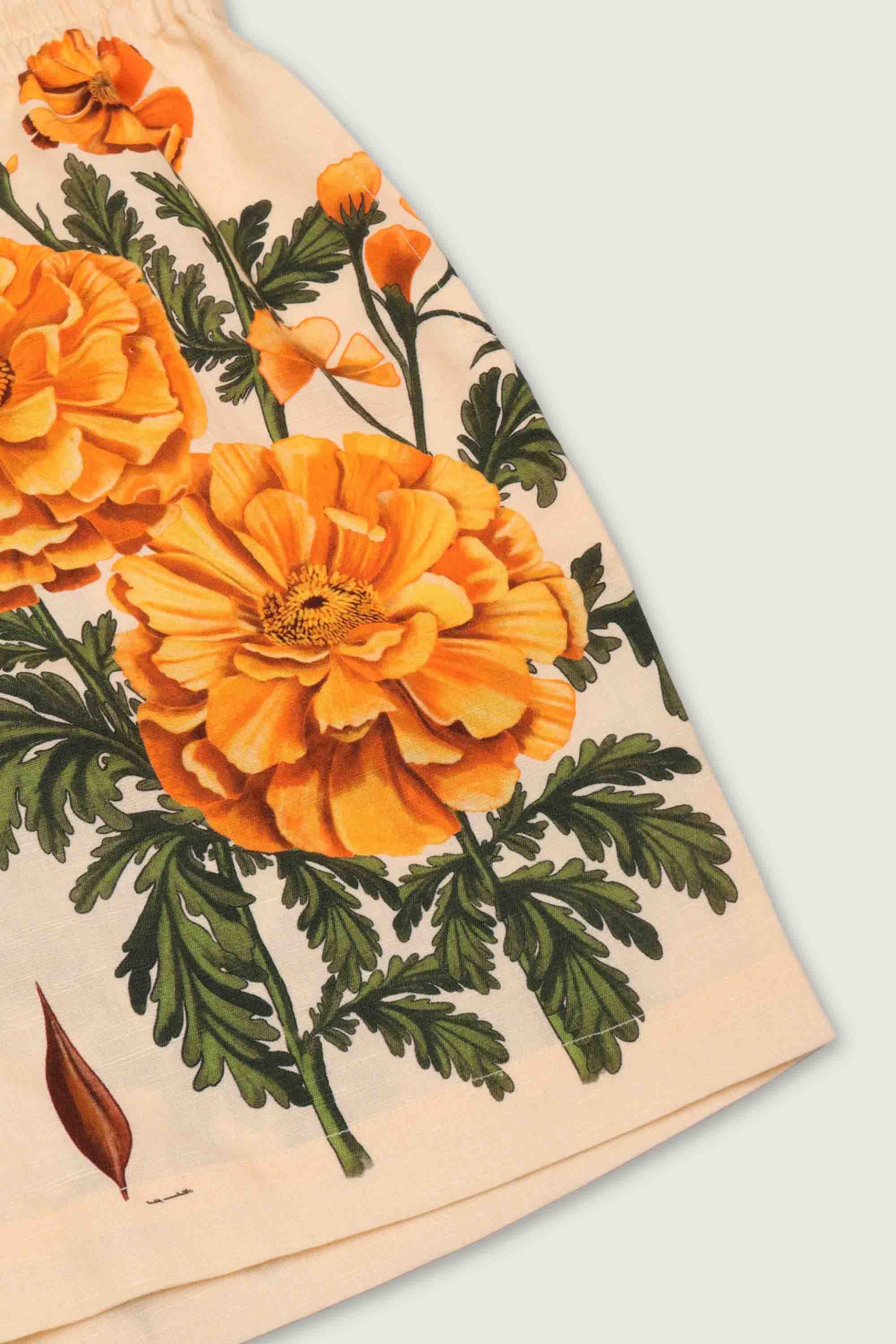 "Notes on marigold " shorts