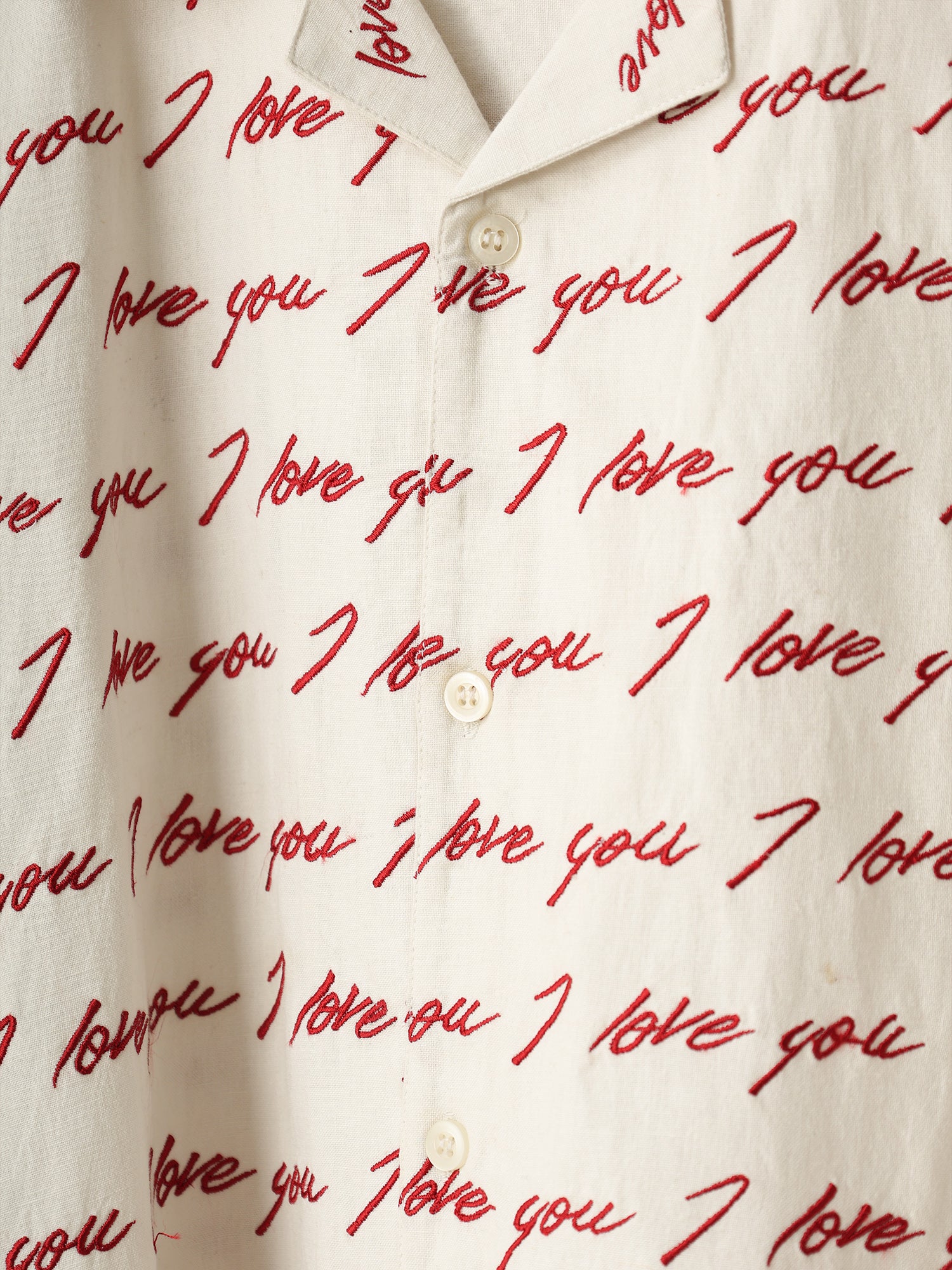 “Je t’aime” embroidered shirt