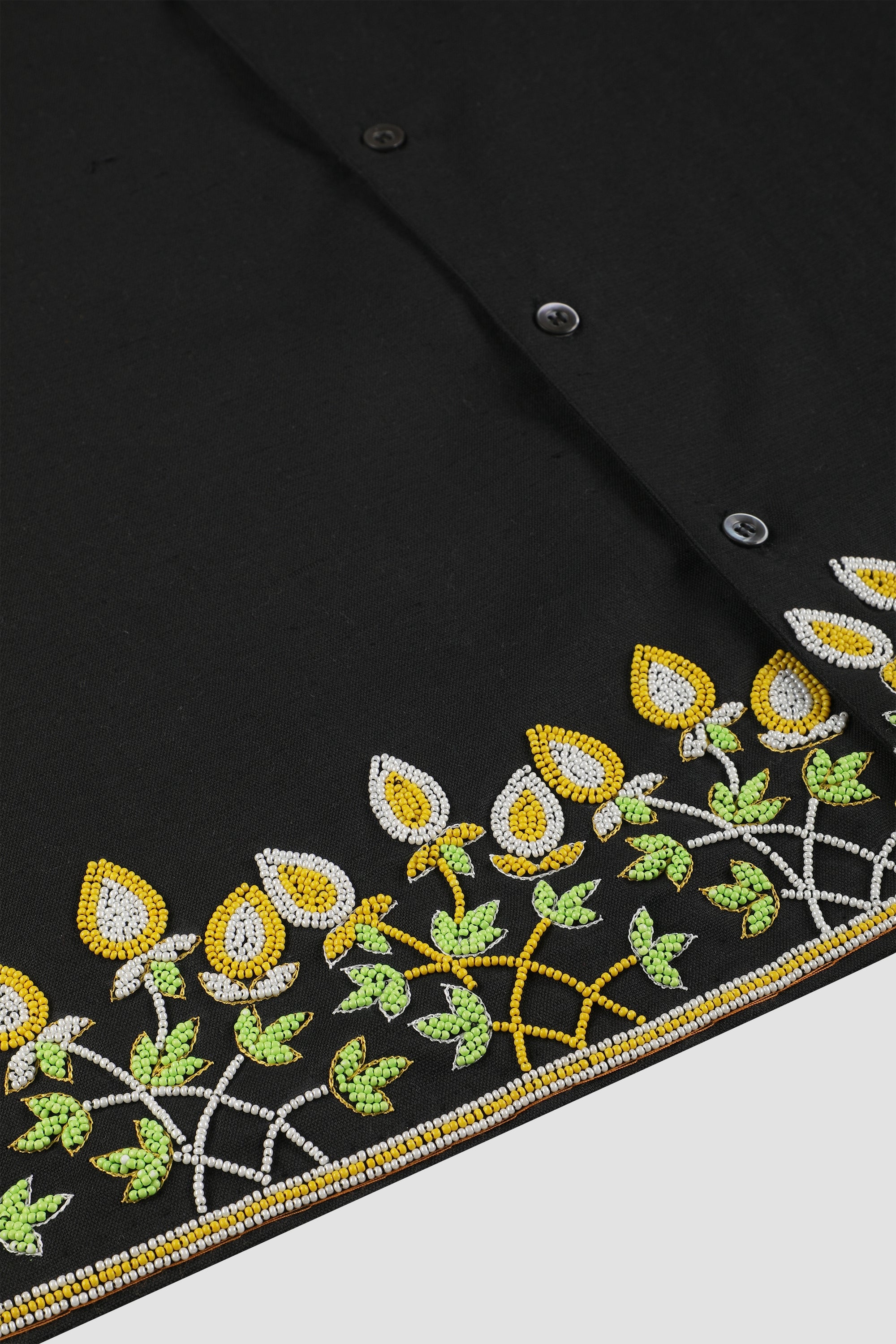 Floral beadborder shirt