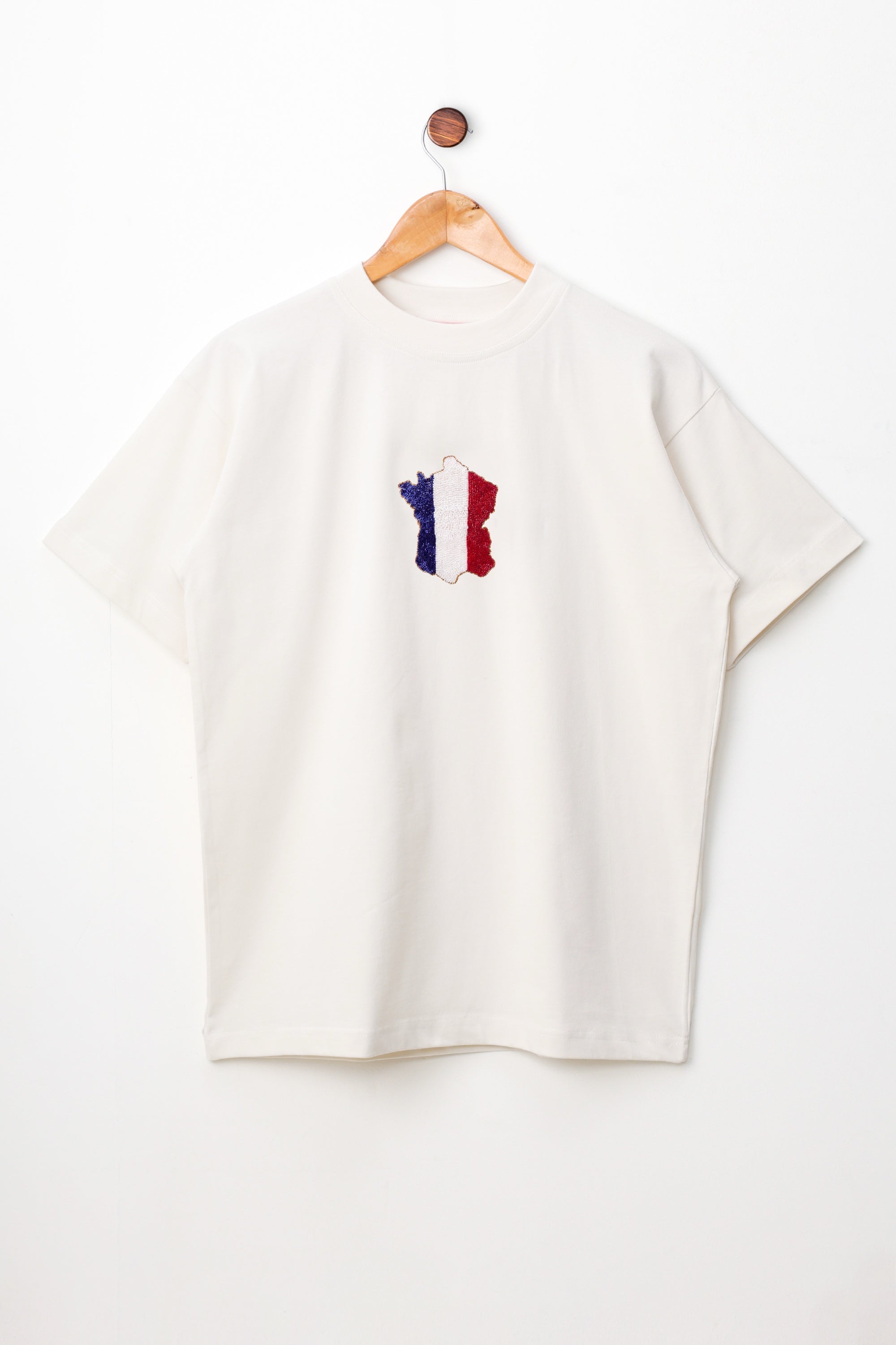 "Le France 2026" hand embroidered T-Shirt
