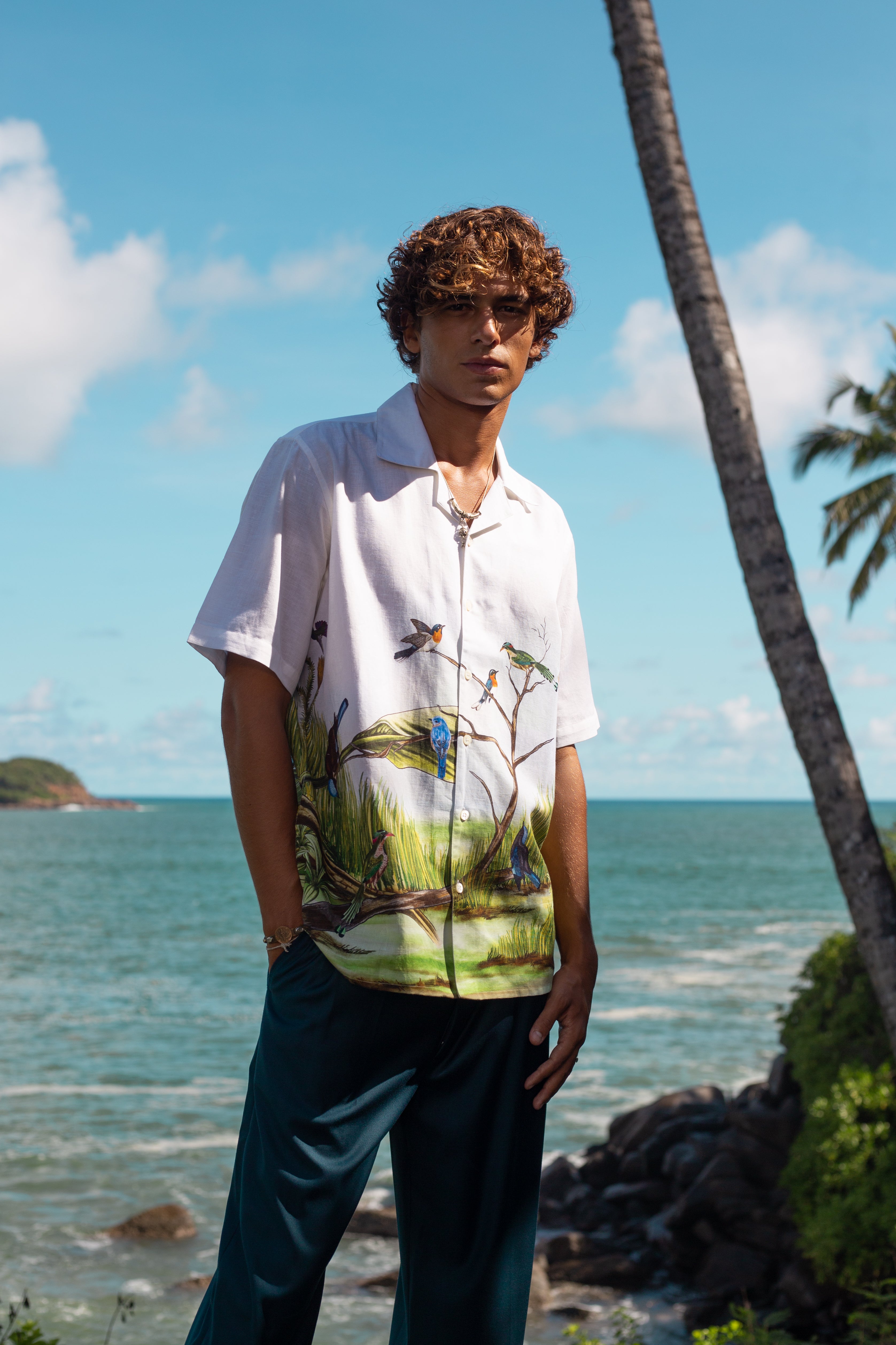 "Le Maine" linen shirt