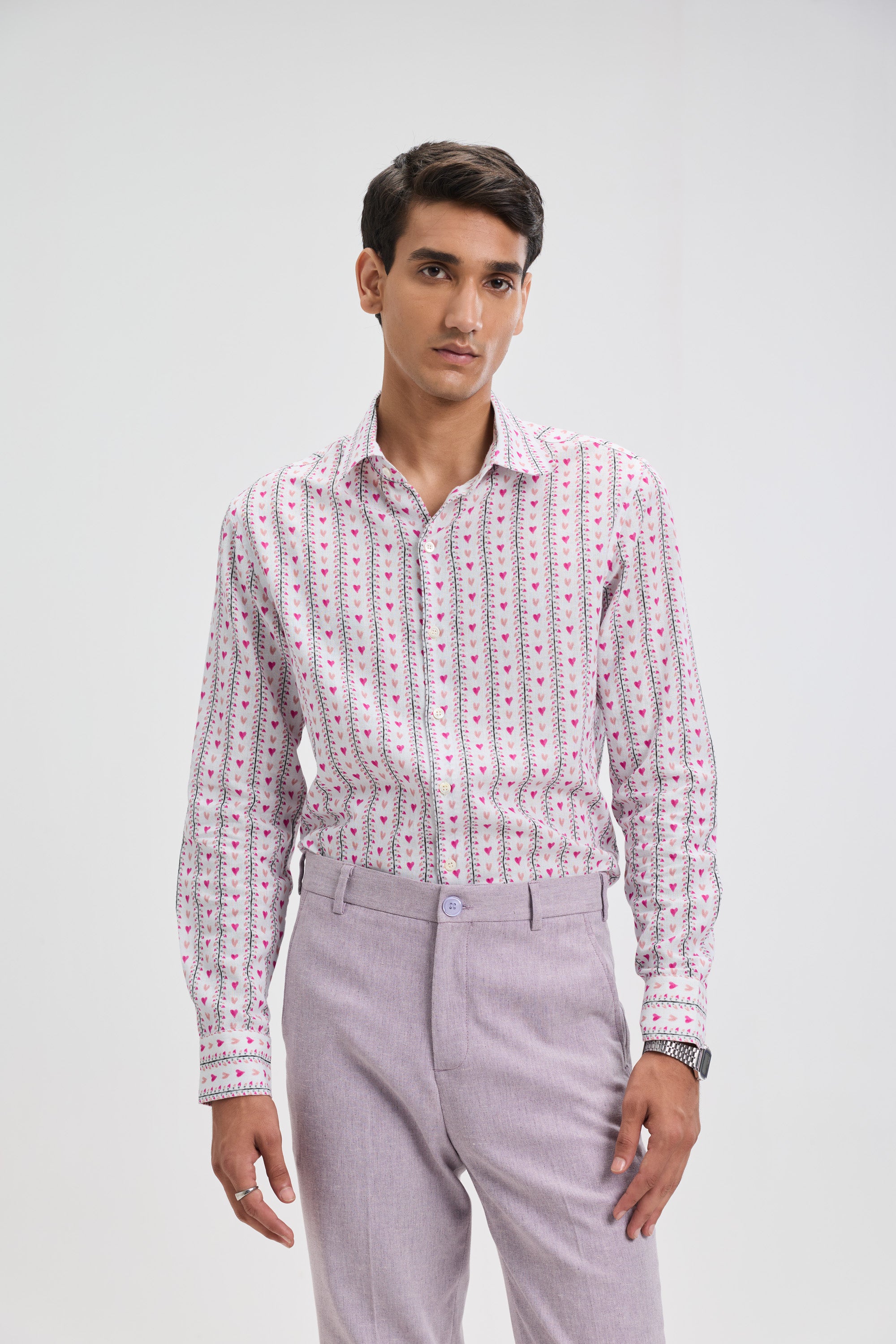 "Love stripes" evening shirt