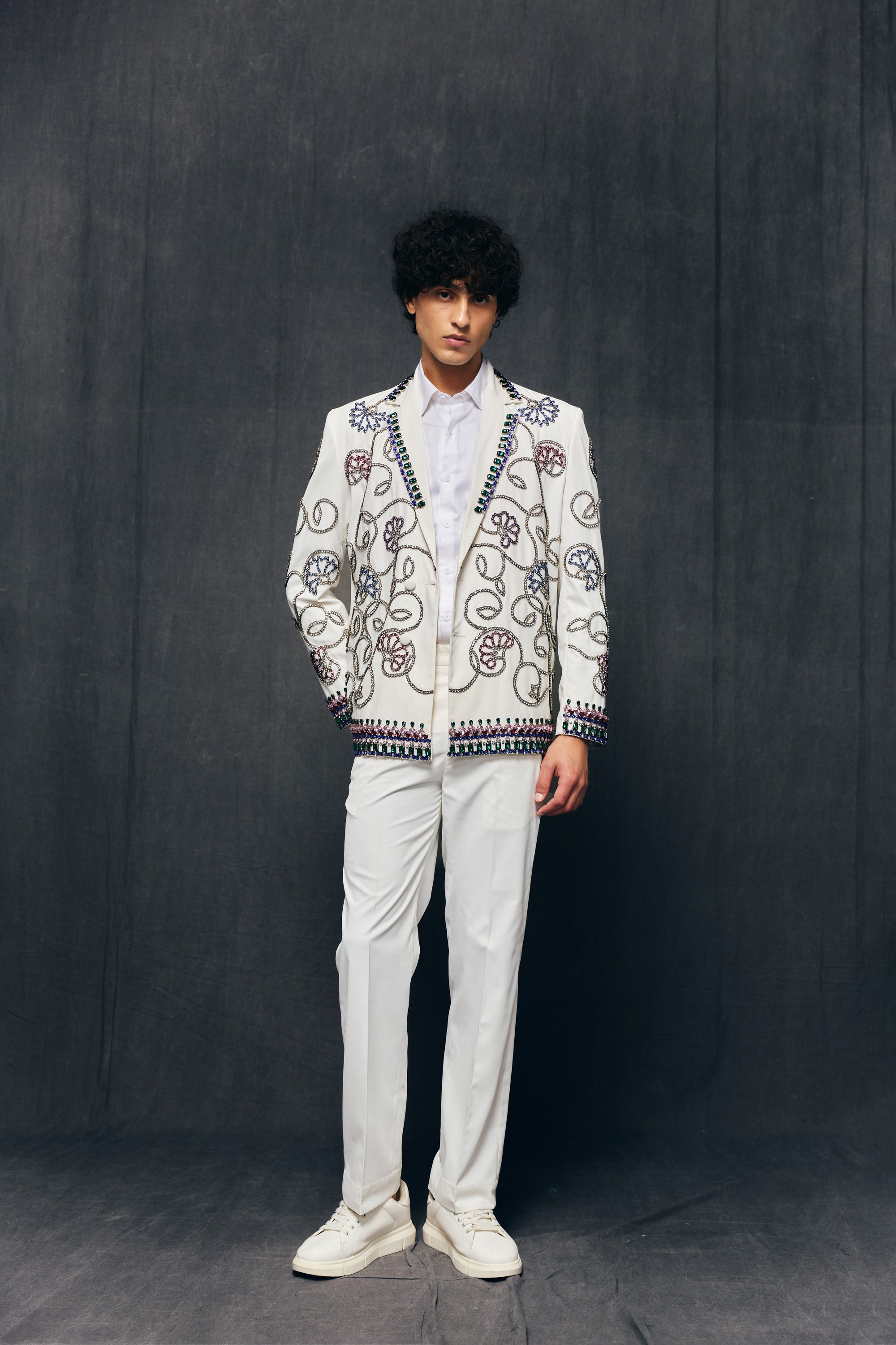 Moroccan hand embellished blazer