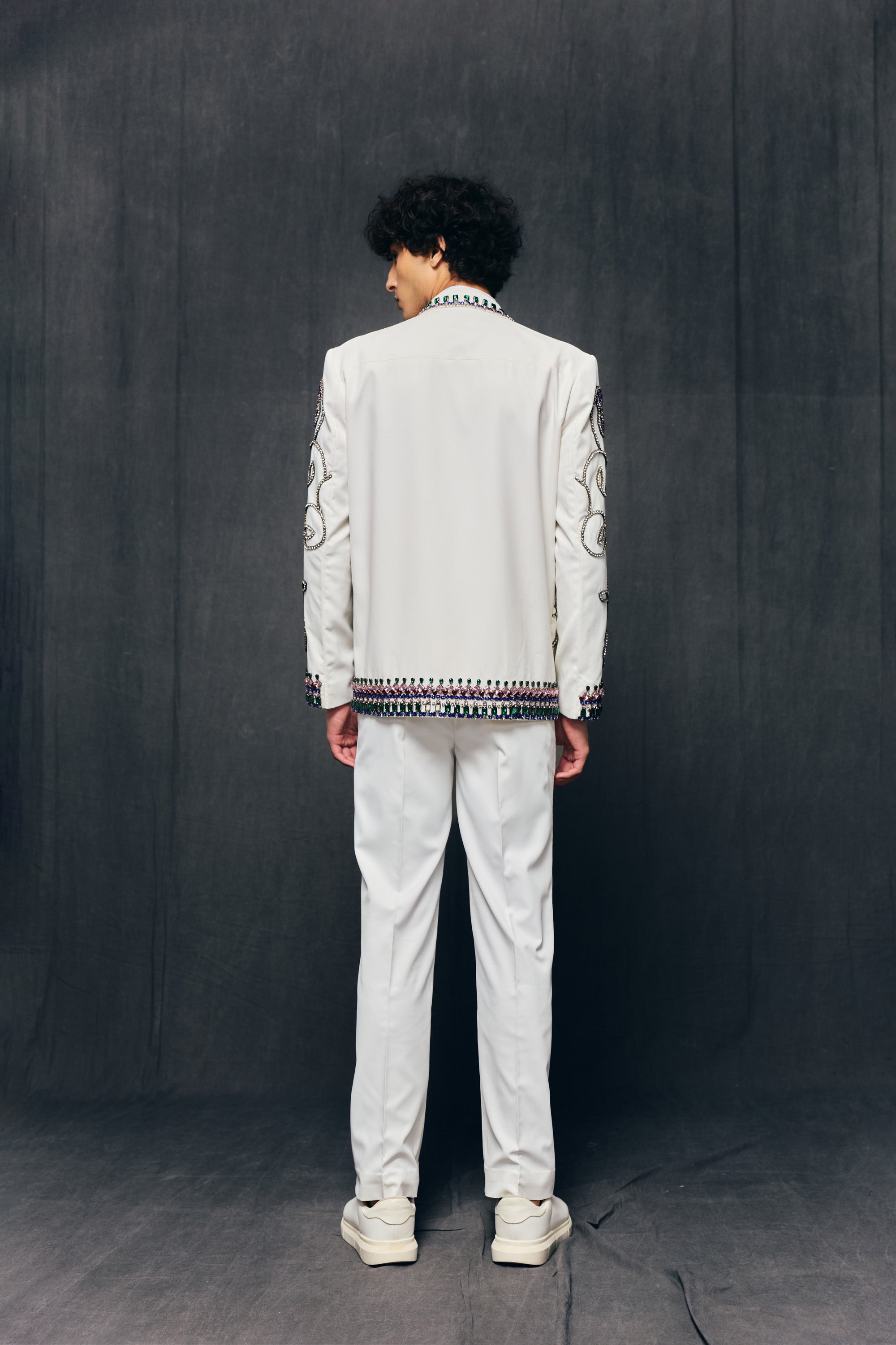 Moroccan hand embellished blazer