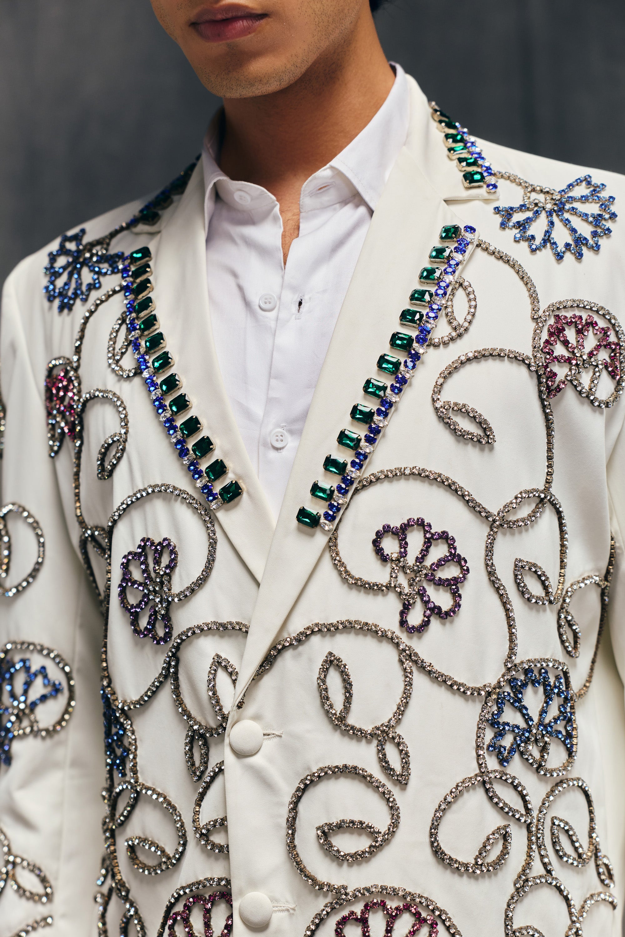 Moroccan hand embellished blazer