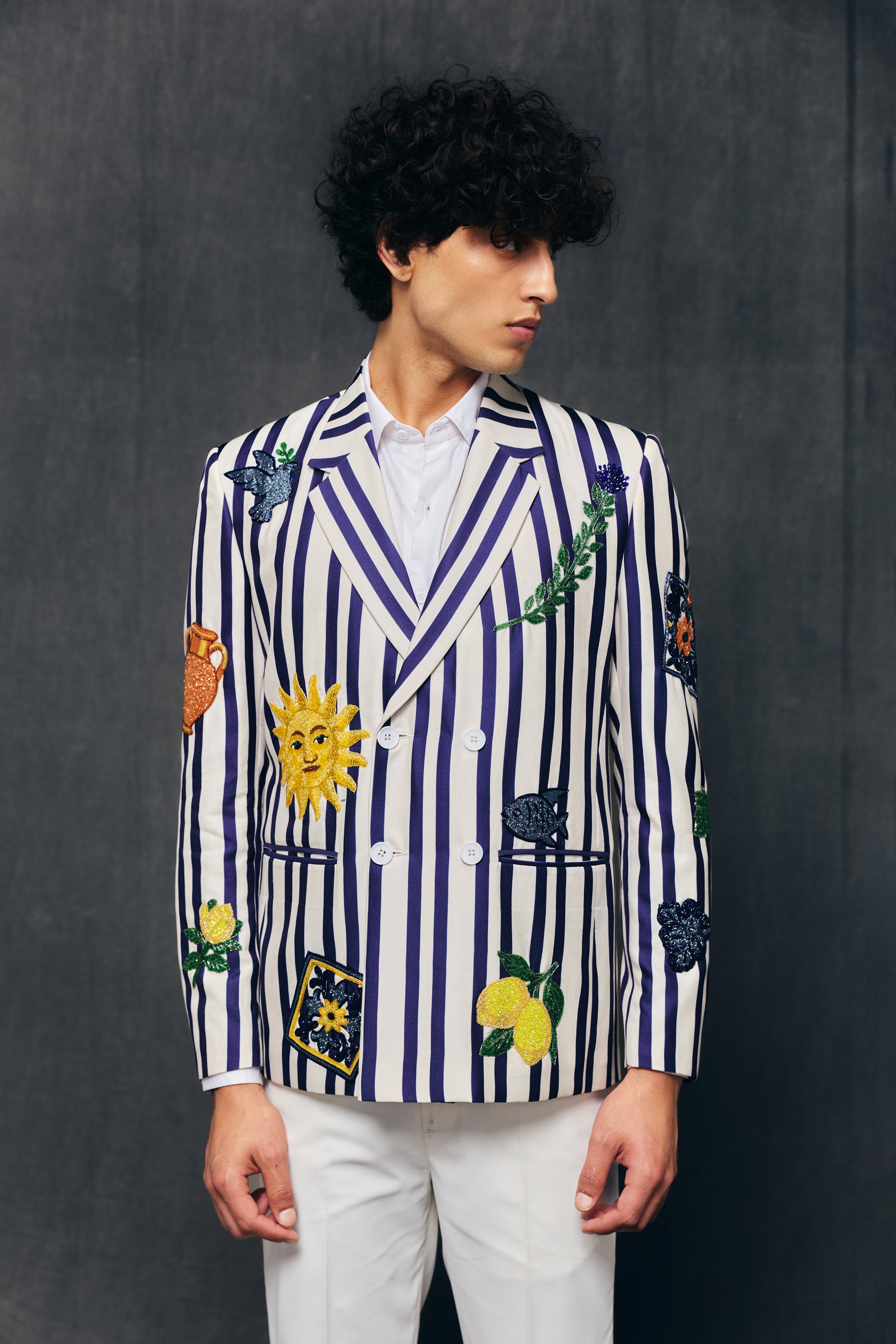 Dolce Vita hand embroidered blazer