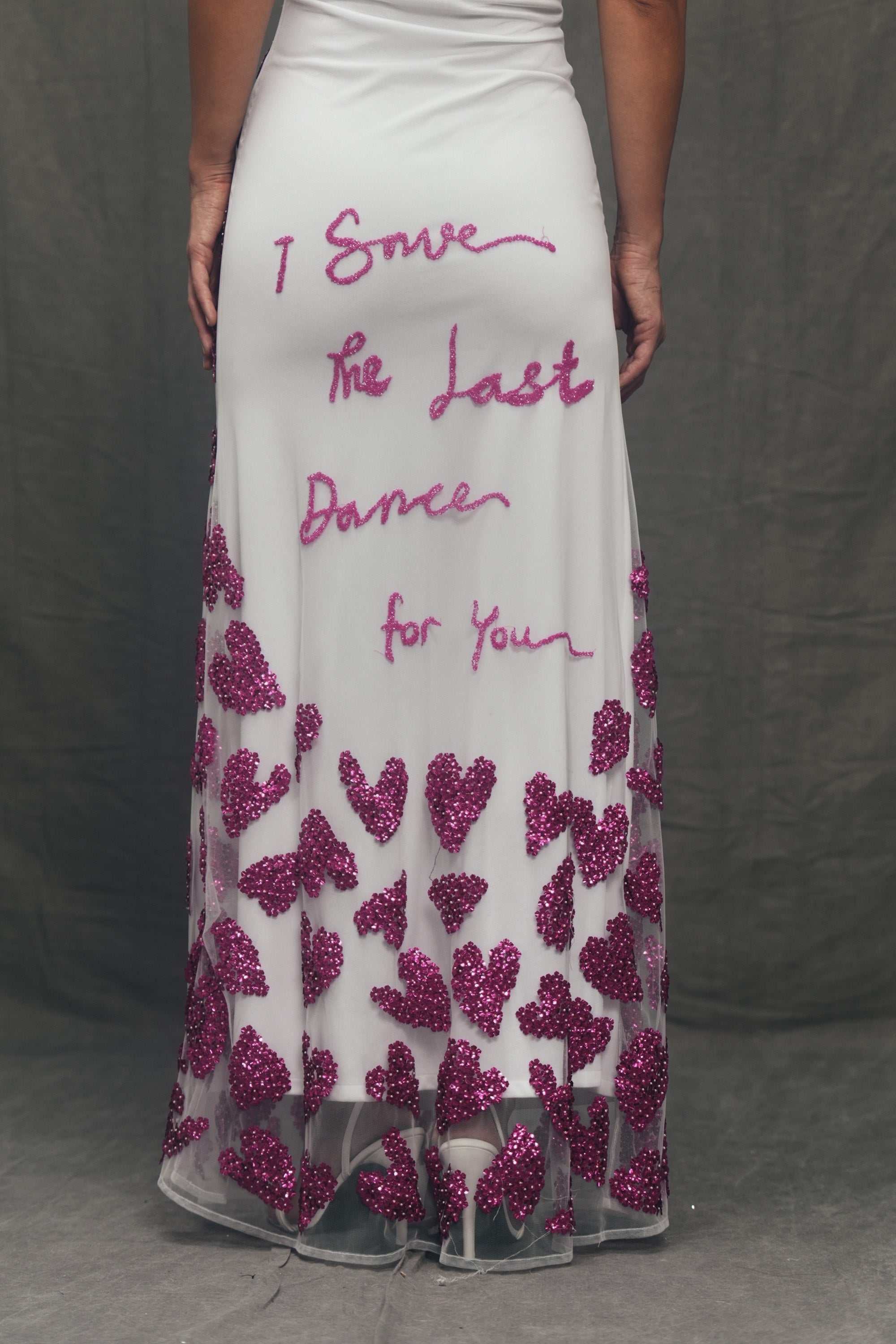 "Save the last dance" hand embroidered dress